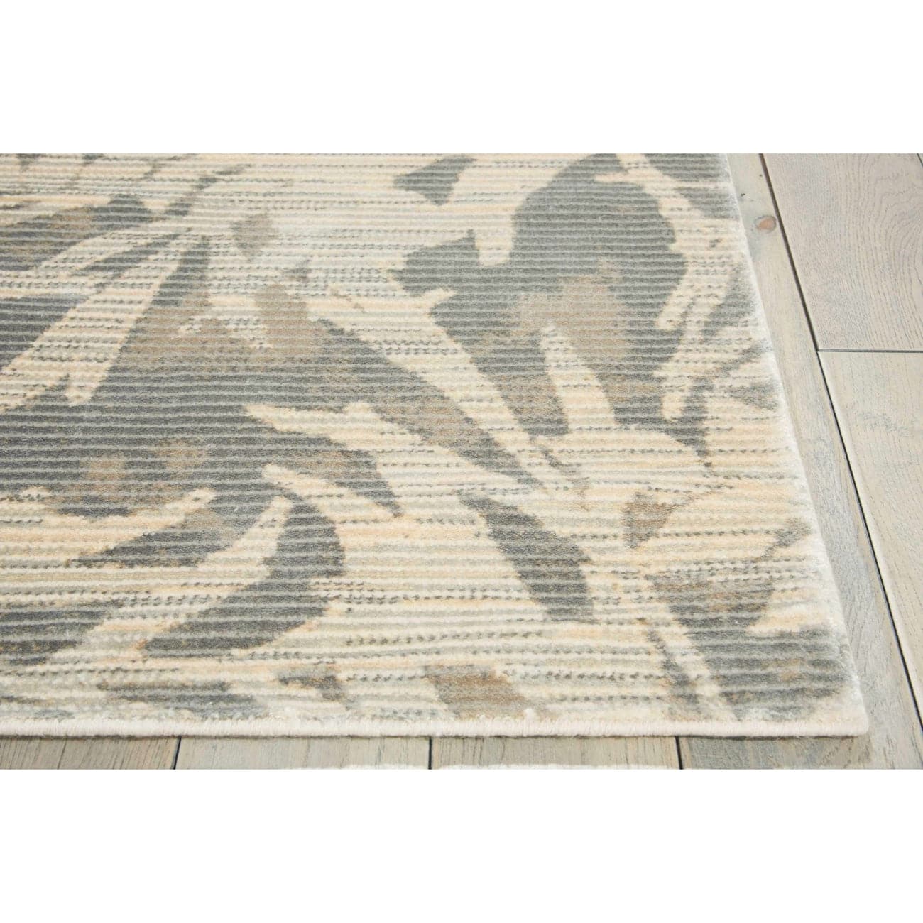 Calvin Klein Home Maya Borneo Zinc Area Rug by Nourison-Nourison-NOURI-099446190734-Rugs2'3" x 8'-3-France and Son