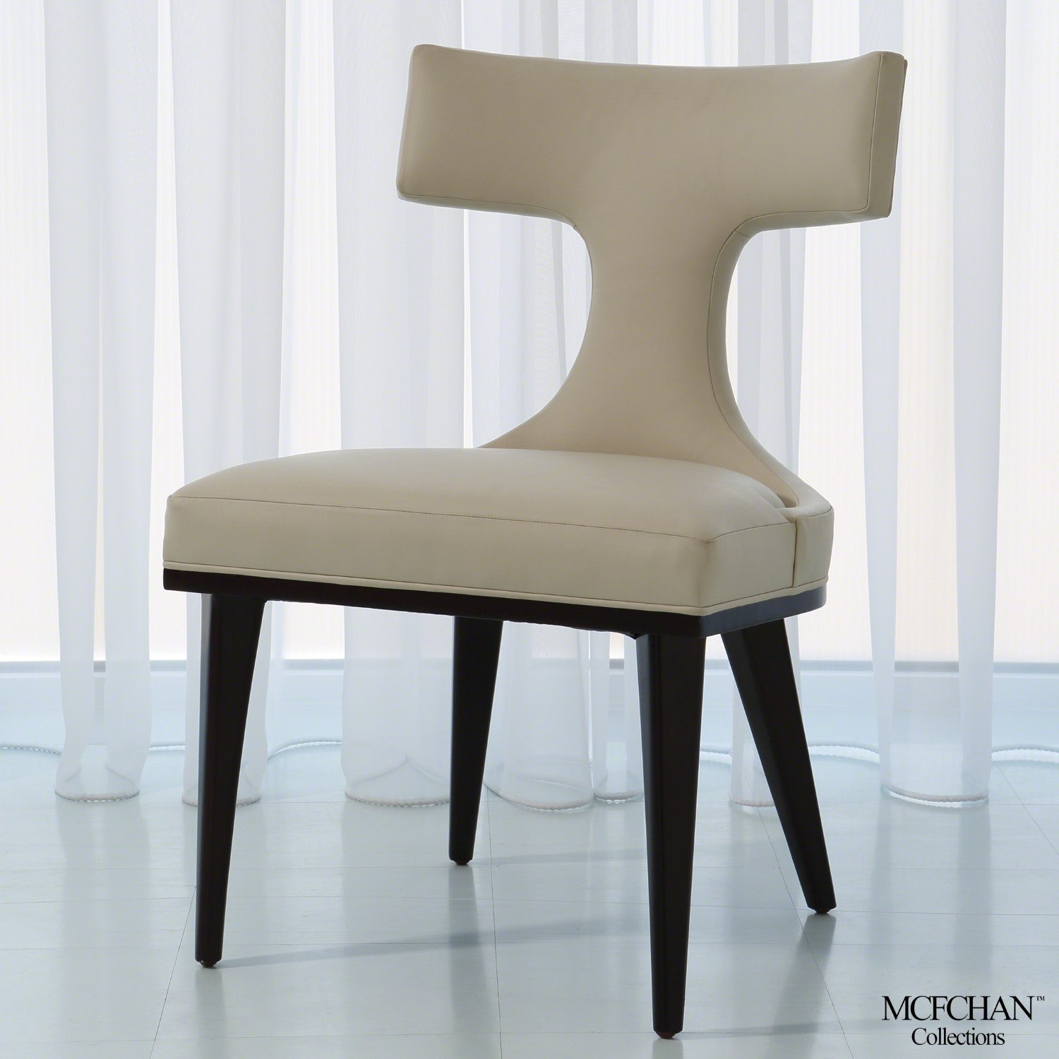 Anvil Back Dining Chair-Global Views-GVSA-MC-2511-Dining ChairsLeather-Ivory-3-France and Son