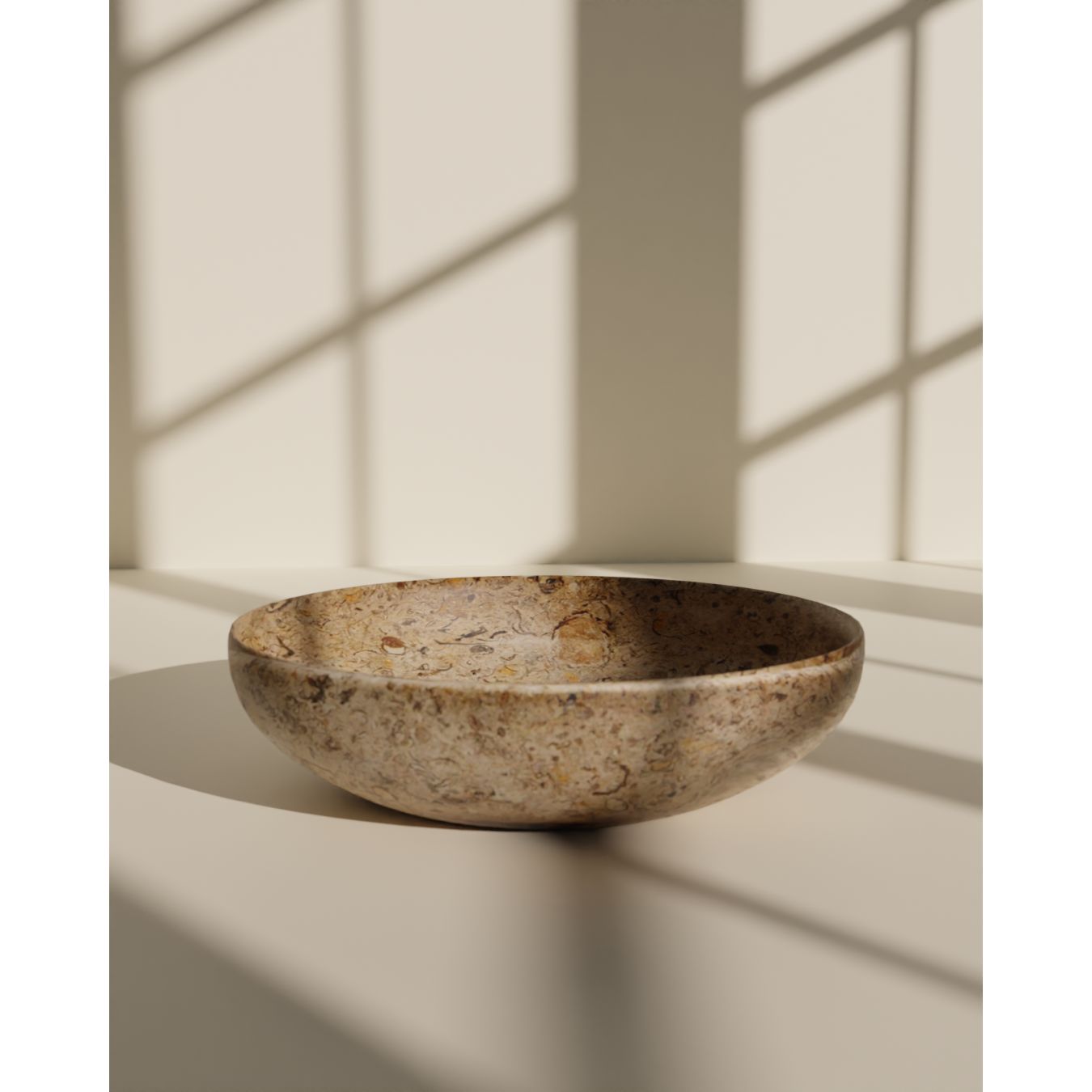 Flora Collection Ancient 12" Stone Bowl-FABLER-MC-BW20-SB-Bowls-1-France and Son