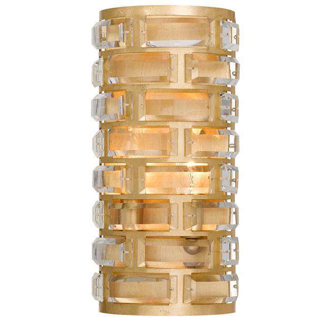 Meridian 4 Light Antique Gold Sconce-Crystorama Lighting Company-CRYSTO-MER-4862-GA-Wall Lighting-1-France and Son