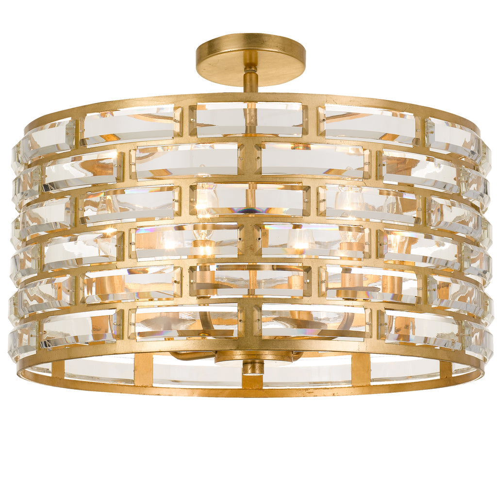 Meridian 6 Light Semi-Flush-Crystorama Lighting Company-CRYSTO-MER-4866-GA_CEILING-Flush Mounts-1-France and Son