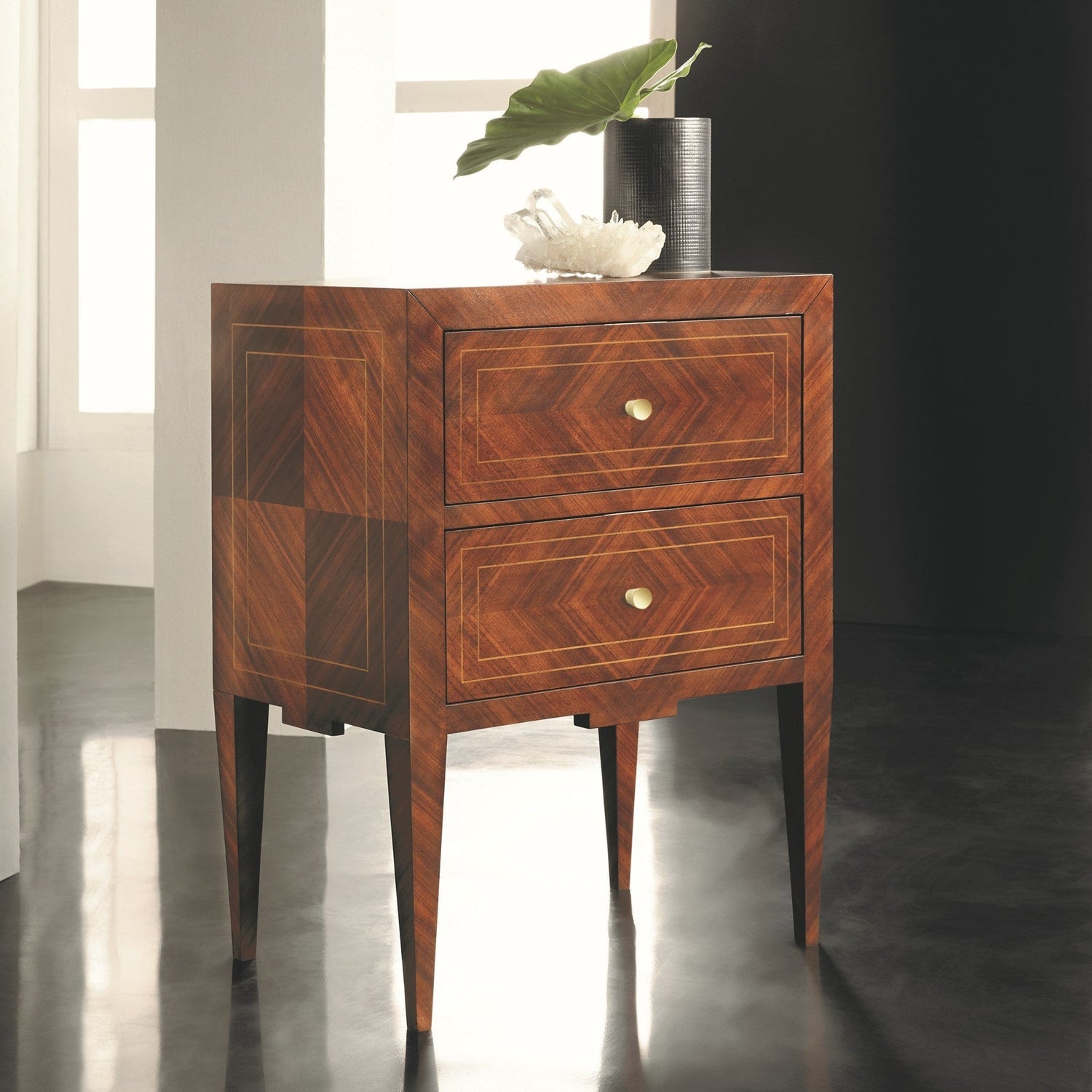 Breganza Bedside Chest-Modern History-MODERN-MH1060F01-Nightstands-1-France and Son