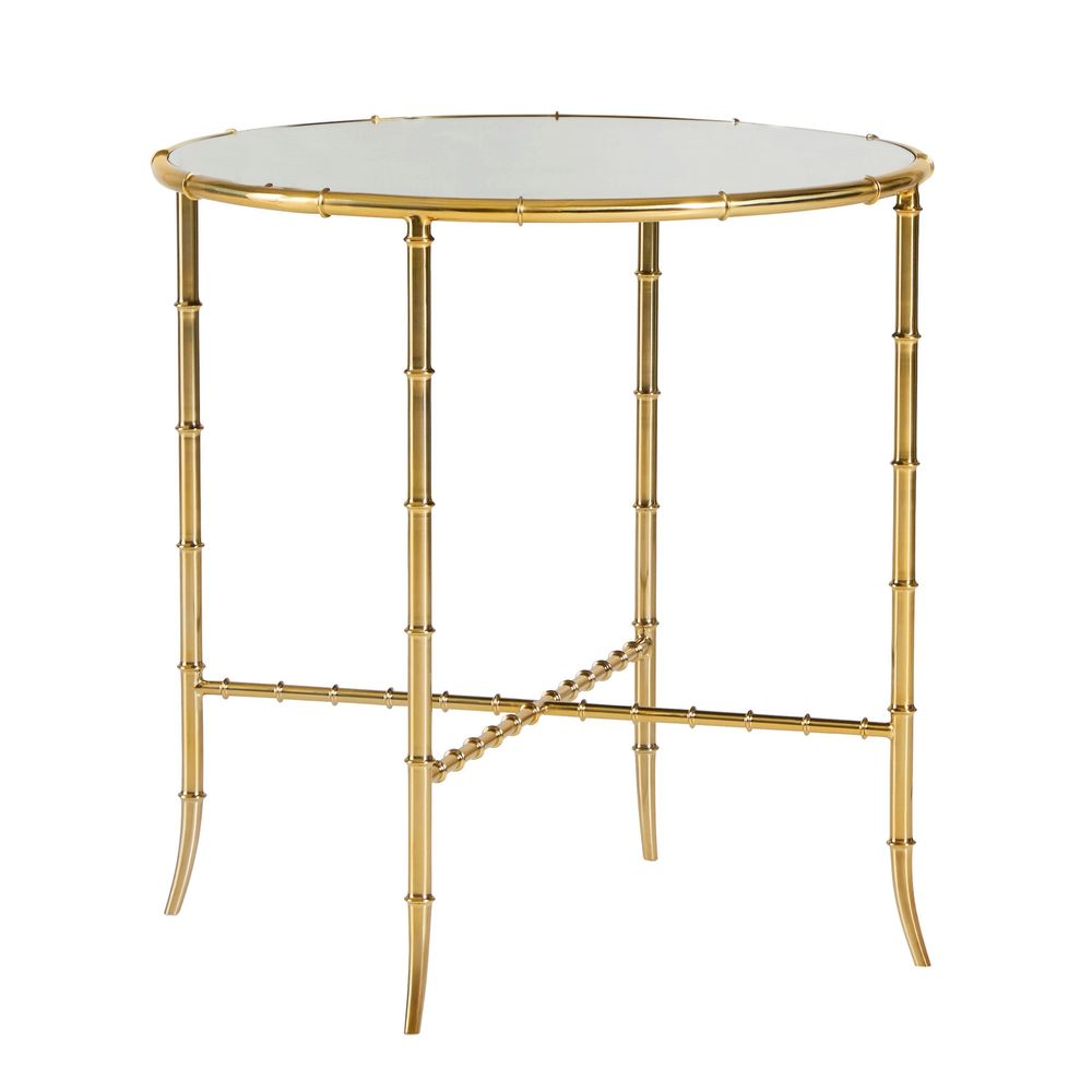 Bamboo Round End Table