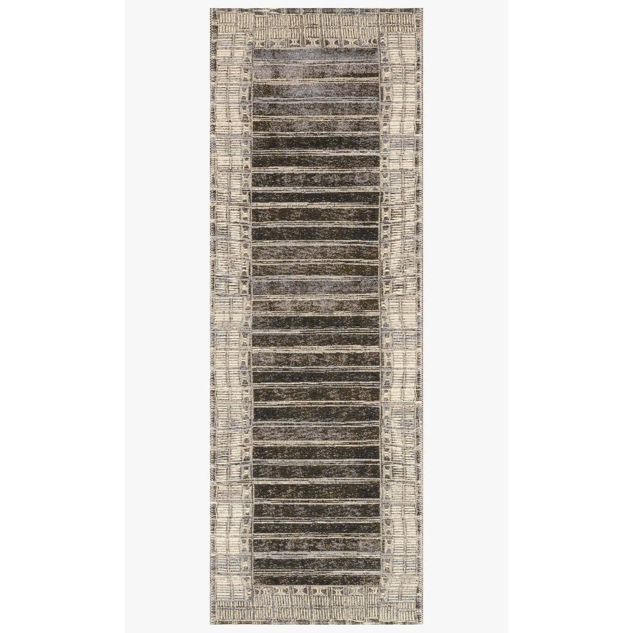 Mika MIK-07 Charcoal / Ivory Area Rug-Loloi-LOLOI-MIKAMIK-07CCIV2578-Rugs2'-5" x 7'-8"-4-France and Son