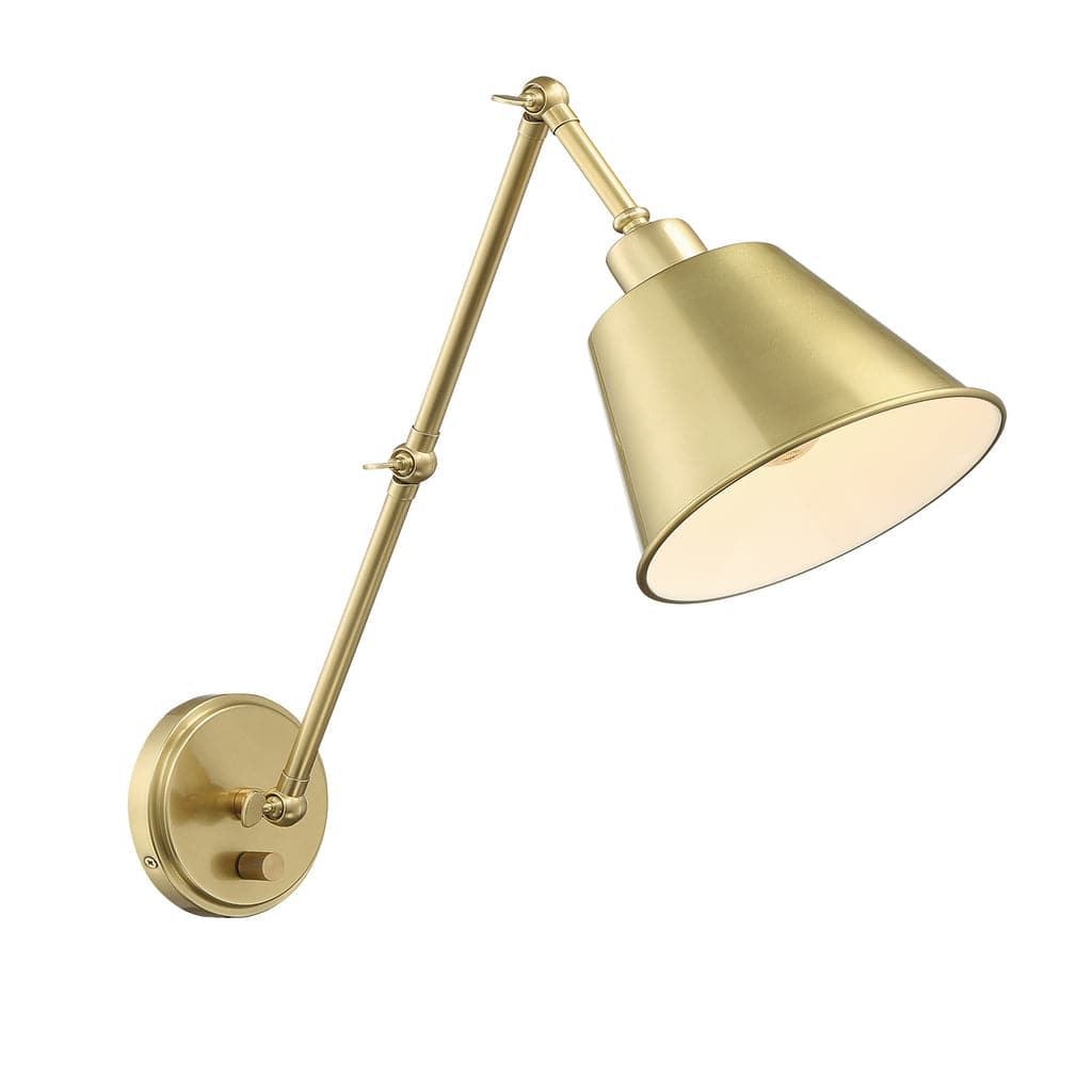 Mitchell 1 Light Wall Mount-Crystorama Lighting Company-CRYSTO-MIT-A8021-AG-Wall LightingAged Brass-5-France and Son