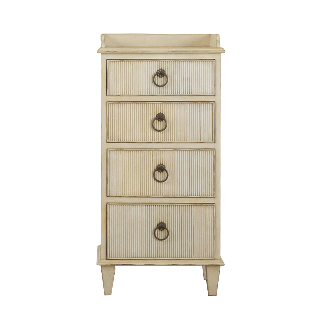 Gustavian Bedside Cabinet-Modern History-MODERN-MH377F02-NightstandsAntique White-3-France and Son