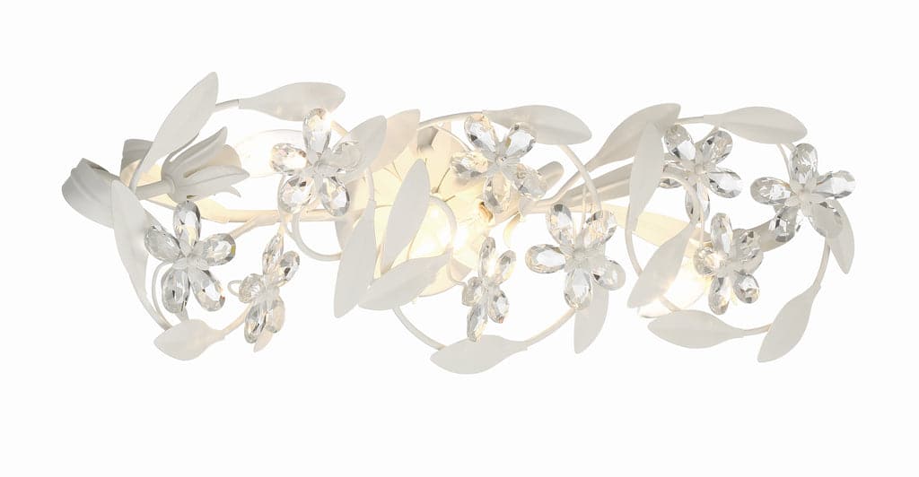 Marselle 3 Light Sconce-Crystorama Lighting Company-CRYSTO-MSL-303-MT-Wall LightingMatte White-3-France and Son