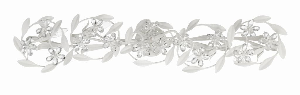 Marselle 5 Light Matte White Sconce-Crystorama Lighting Company-CRYSTO-MSL-305-MT-Wall Lighting-2-France and Son