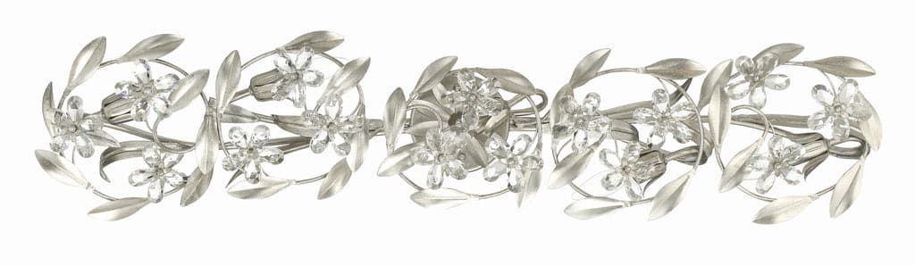 Marselle 5 Light Antique Silver Sconce-Crystorama Lighting Company-CRYSTO-MSL-305-SA-Wall Lighting-3-France and Son