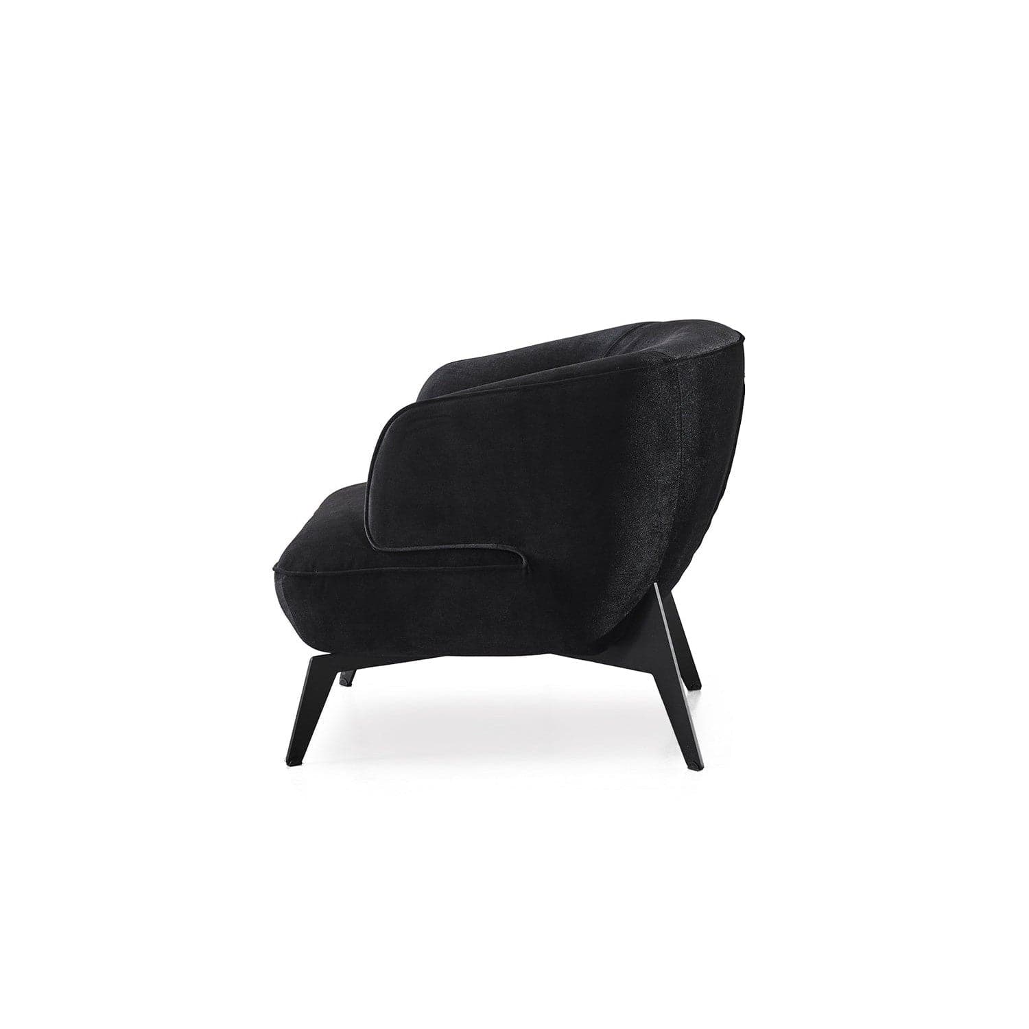 Mersin Accent Chair-Whiteline Modern Living-WHITELINE-CH1756F-RED-Lounge ChairsRed Fabric-5-France and Son