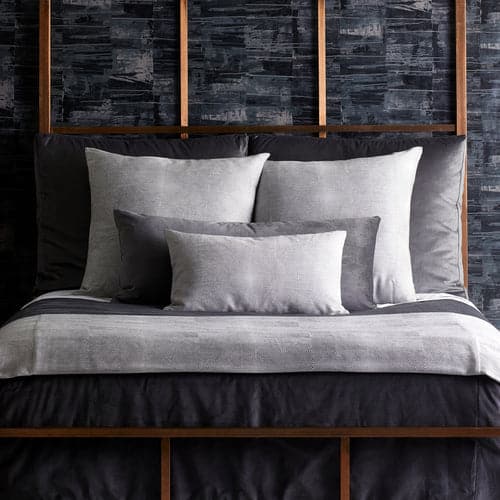 Modern Velvet Coverlet-Ann Gish-ANNGISH-COMVK-CHA-BeddingCharcoal-1-France and Son