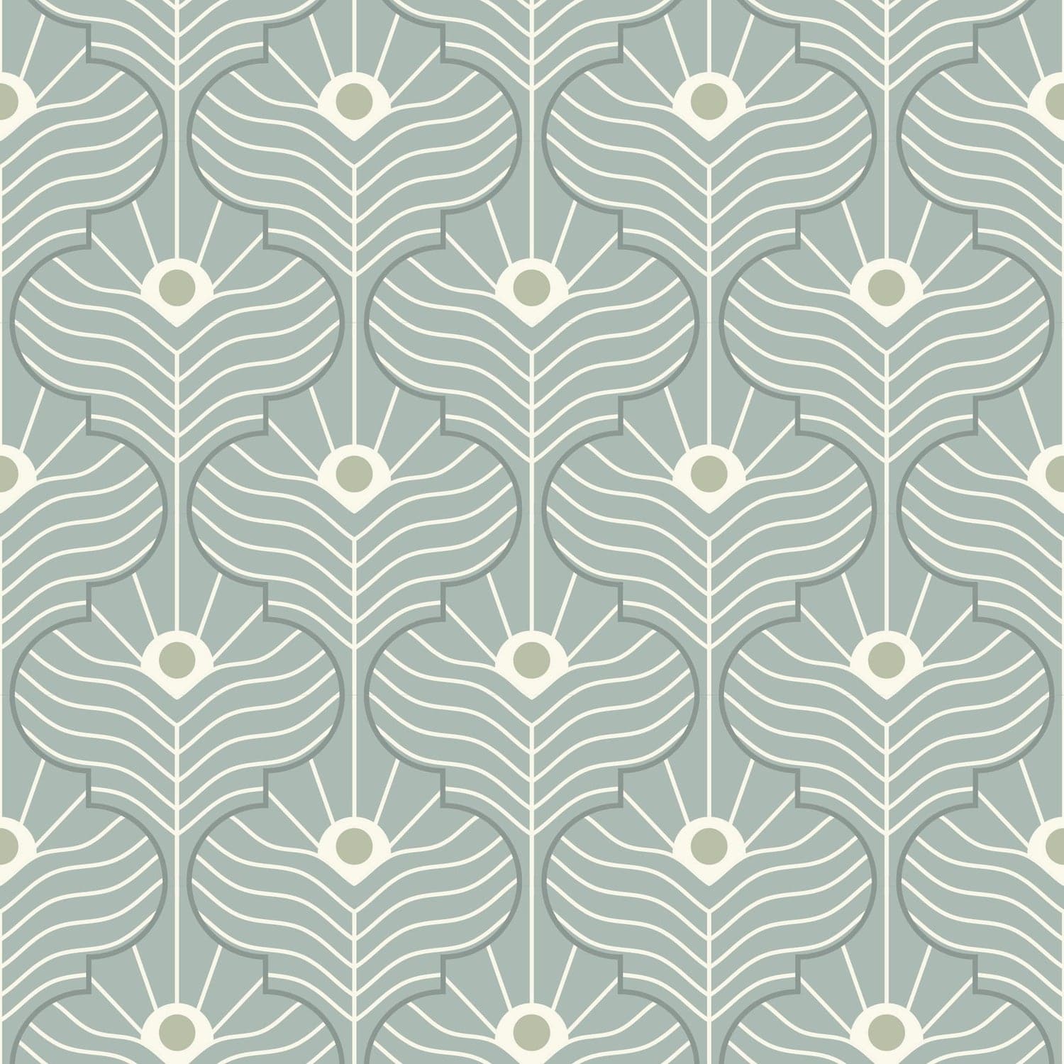 Moroccan Peacock Wallpaper-Mitchell Black-MITCHB-WC408-PA-PM-10-Wall DecorPatterns Powder Ash-Premium Matte Paper-8-France and Son