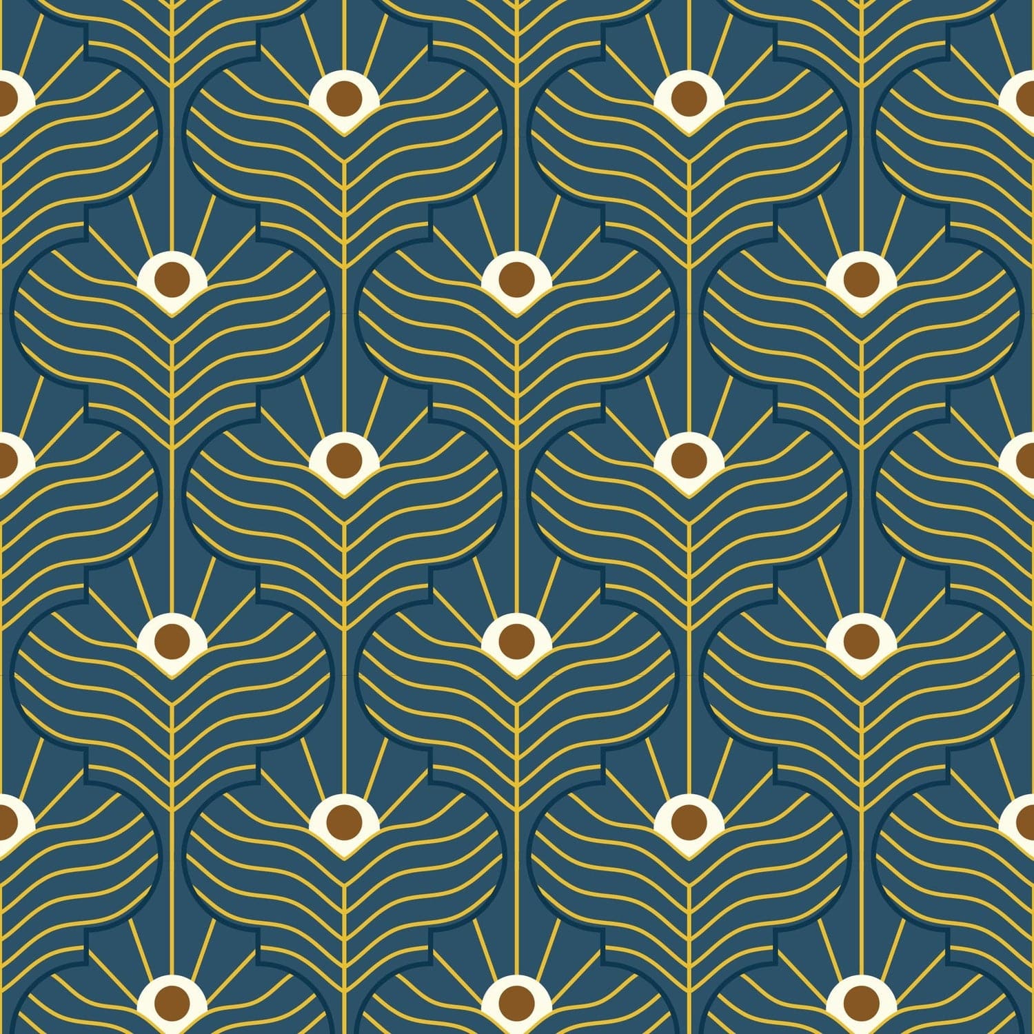 Moroccan Peacock Wallpaper-Mitchell Black-MITCHB-WC408-MA-PM-10-Wall DecorPatterns Marine-Premium Matte Paper-6-France and Son