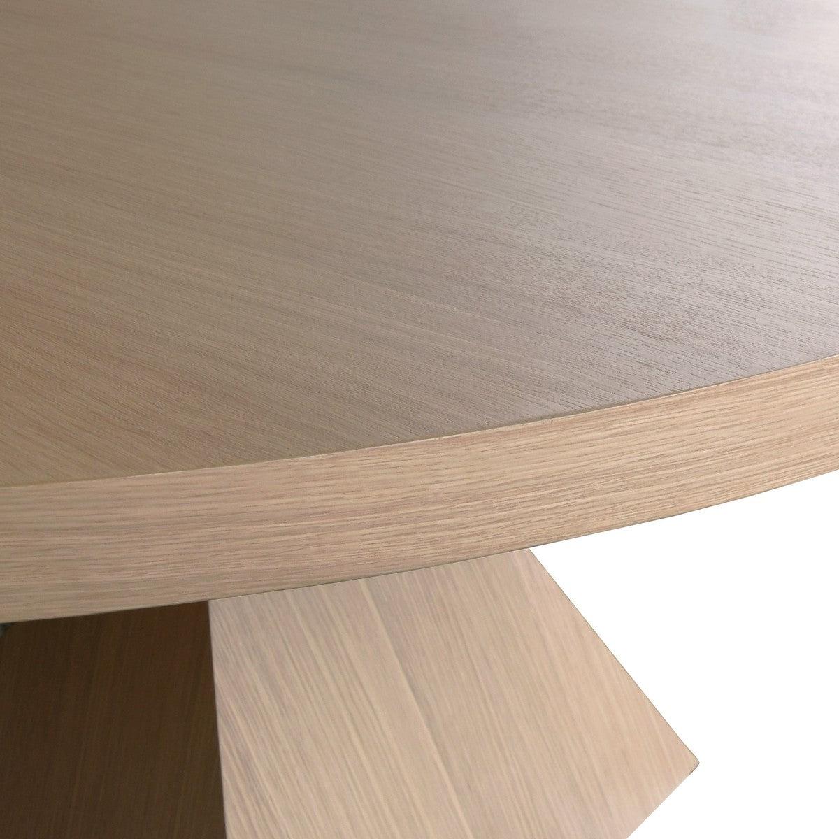 Newport - Sculptural Base Dining Table In Natural Oak