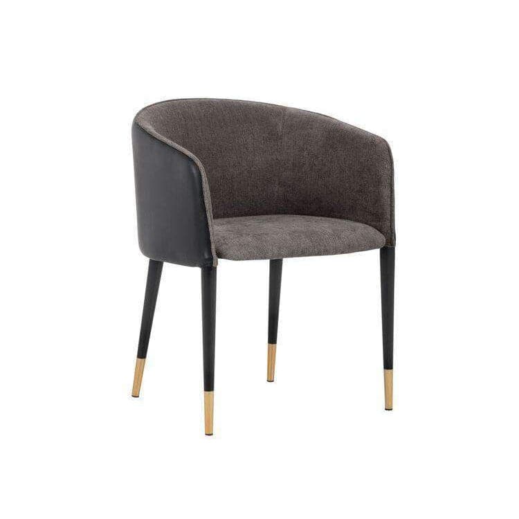 Asher Dining Armchair-Sunpan-SUNPAN-103149-Dining ChairsSparrow Grey / Napa Black-7-France and Son