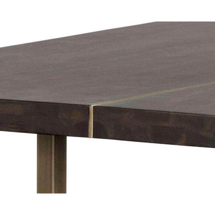 Donnelly Dining Table-Sunpan-SUNPAN-103315-Dining TablesAntique Brass-Dark Mango-5-France and Son