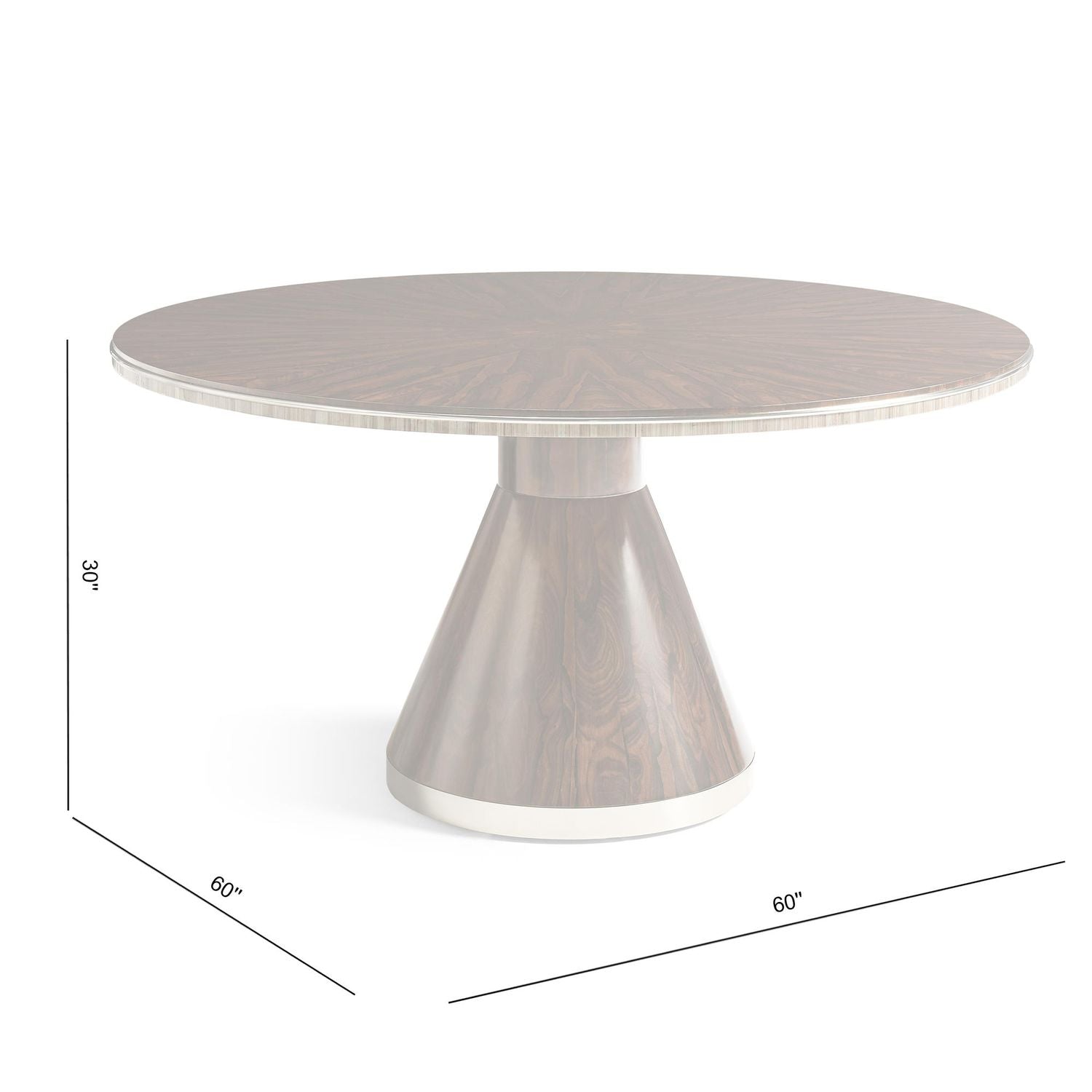 Terra Ziricote Round Dining Table - image 13
