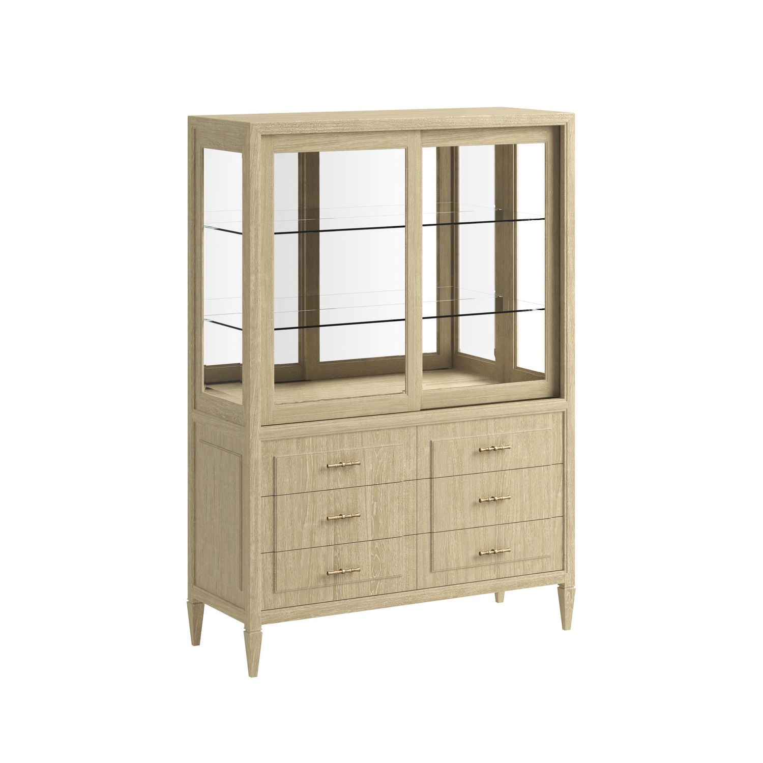 Eave II China Cabinet - Sundrenched Oak