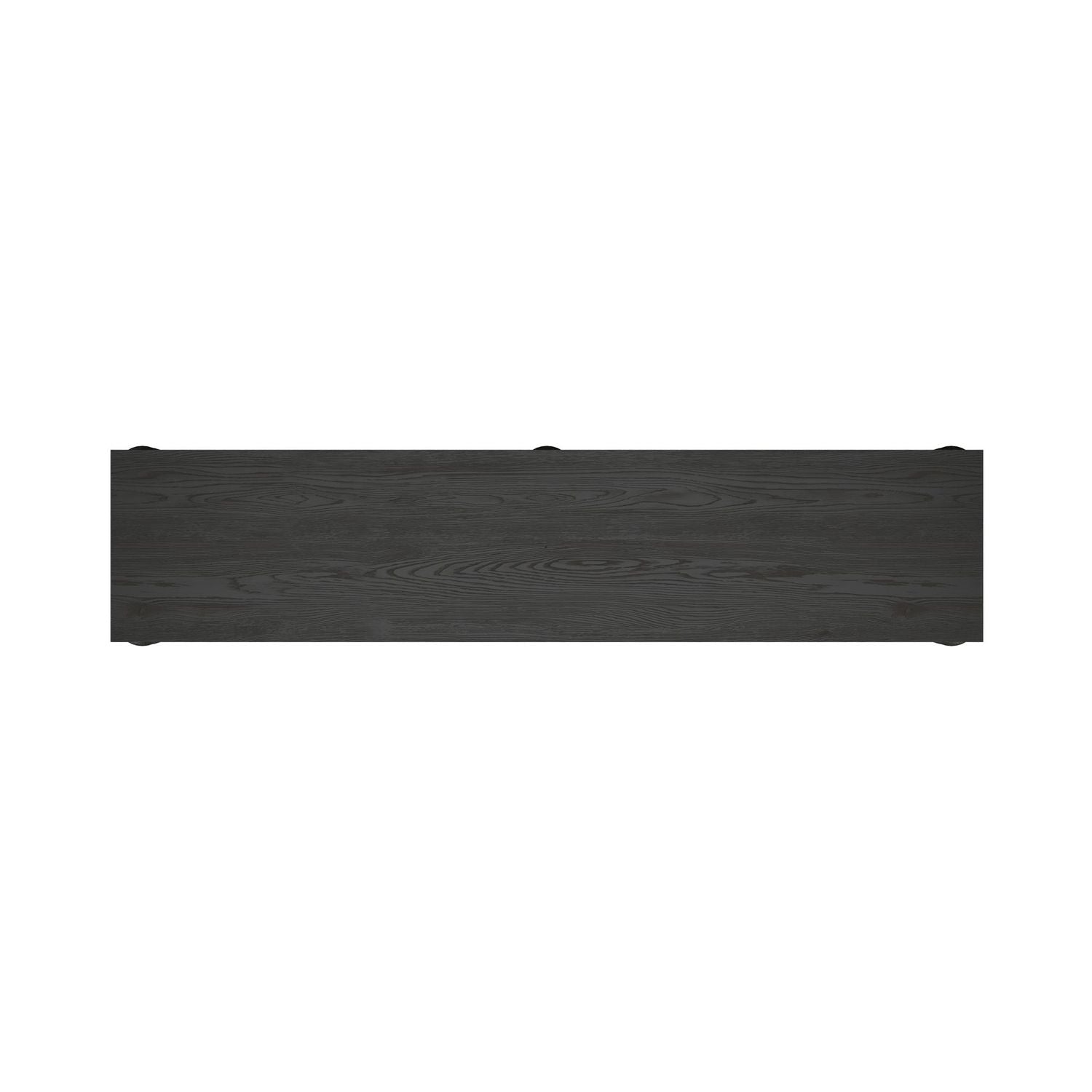 Atrium Console Table - hand rubbed black with undertones of brown