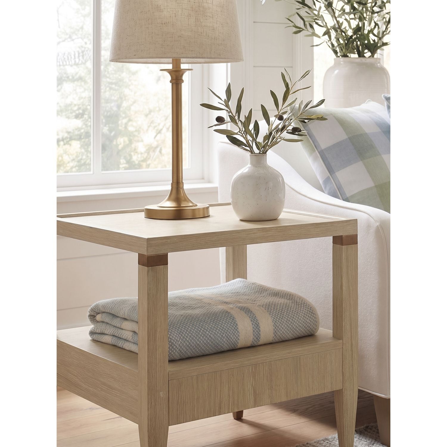 Eave II Drawer End Table - Sundrenched Oak
