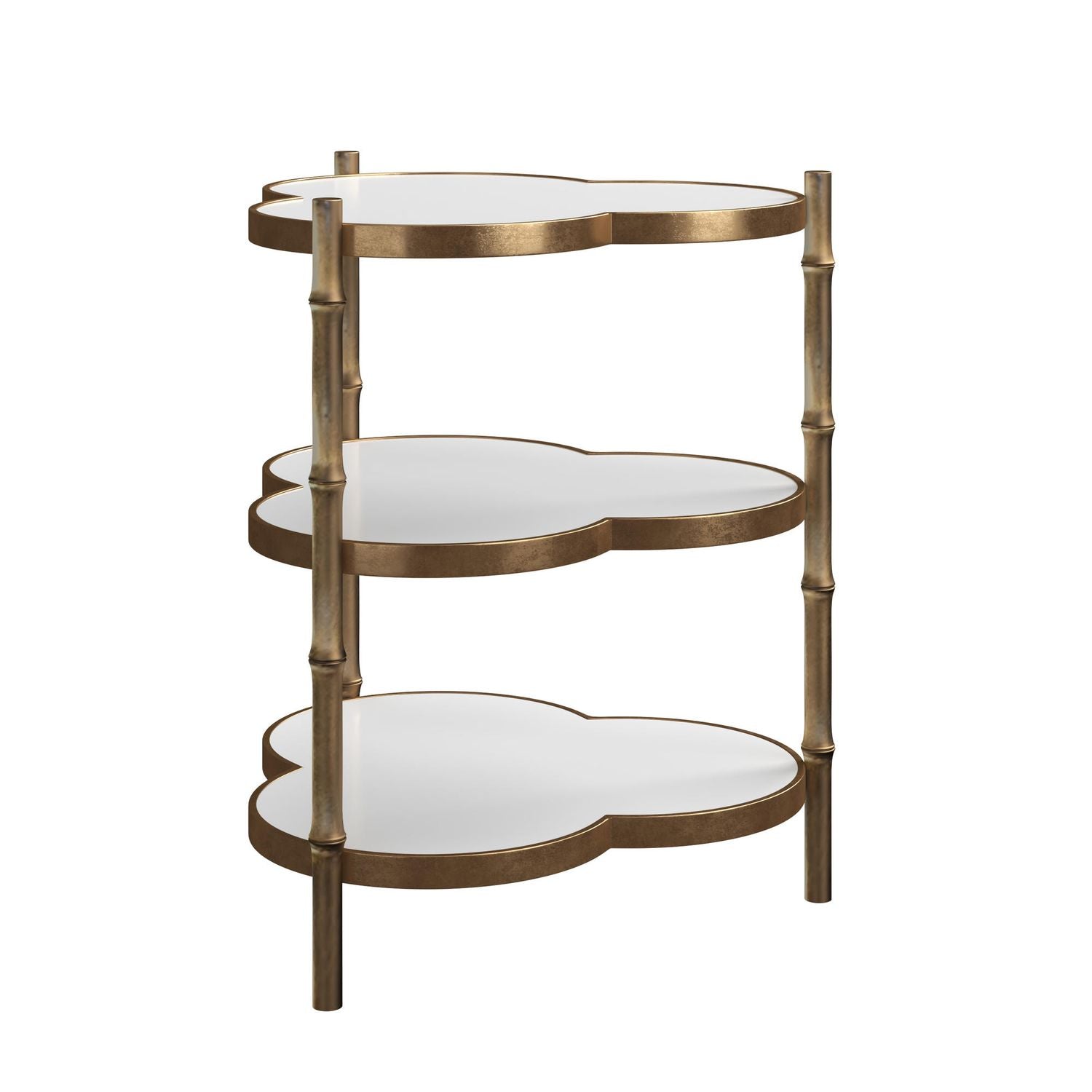 Eave II Accent Table - Antique Brass
