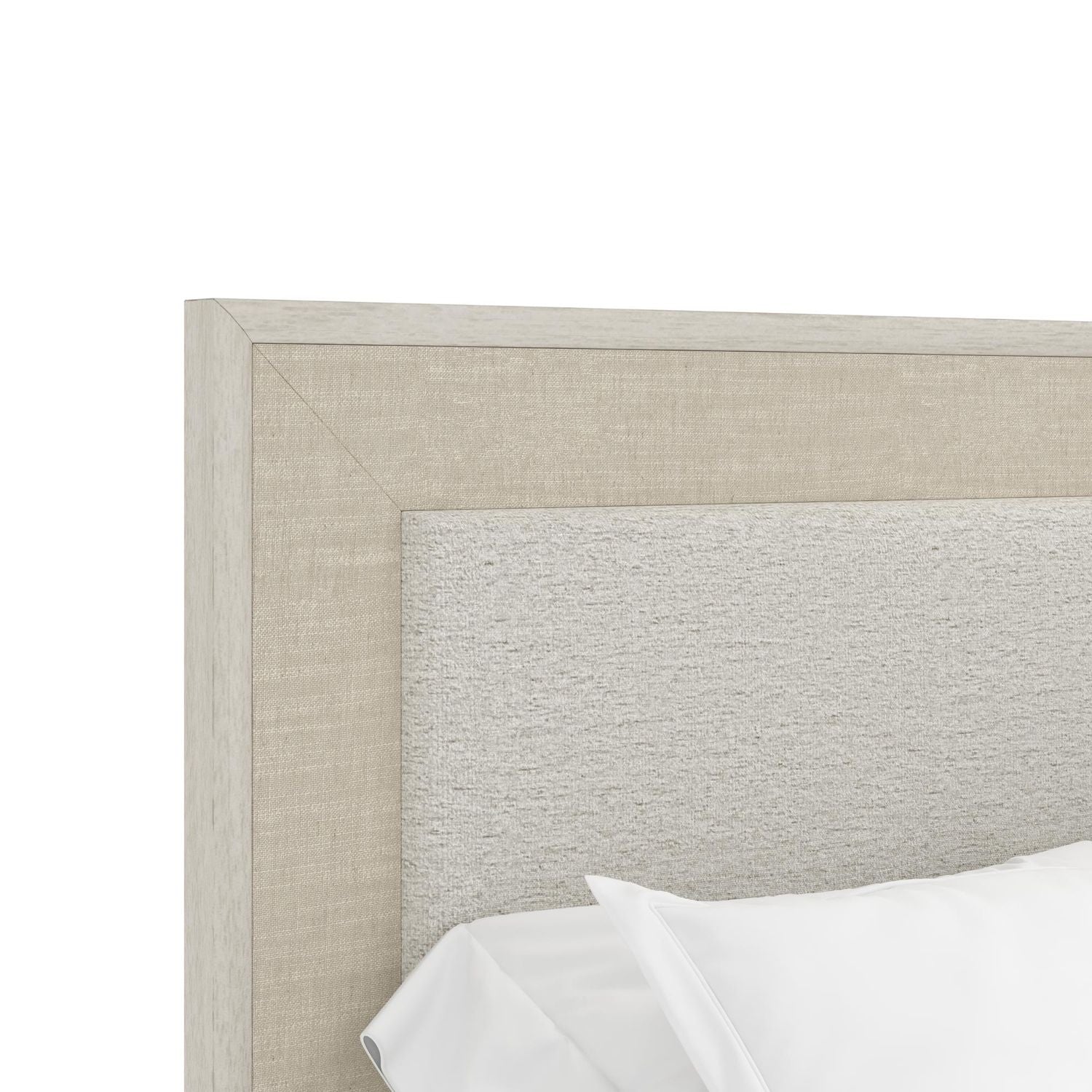 Cotiere King Upholstered Panel Bed - Linen
