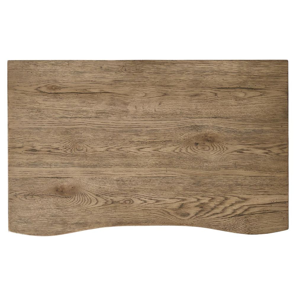 Additional view of Echo Canyon Nightstand in light oak brown and warm taupe, featuring matte finish and three drawers.