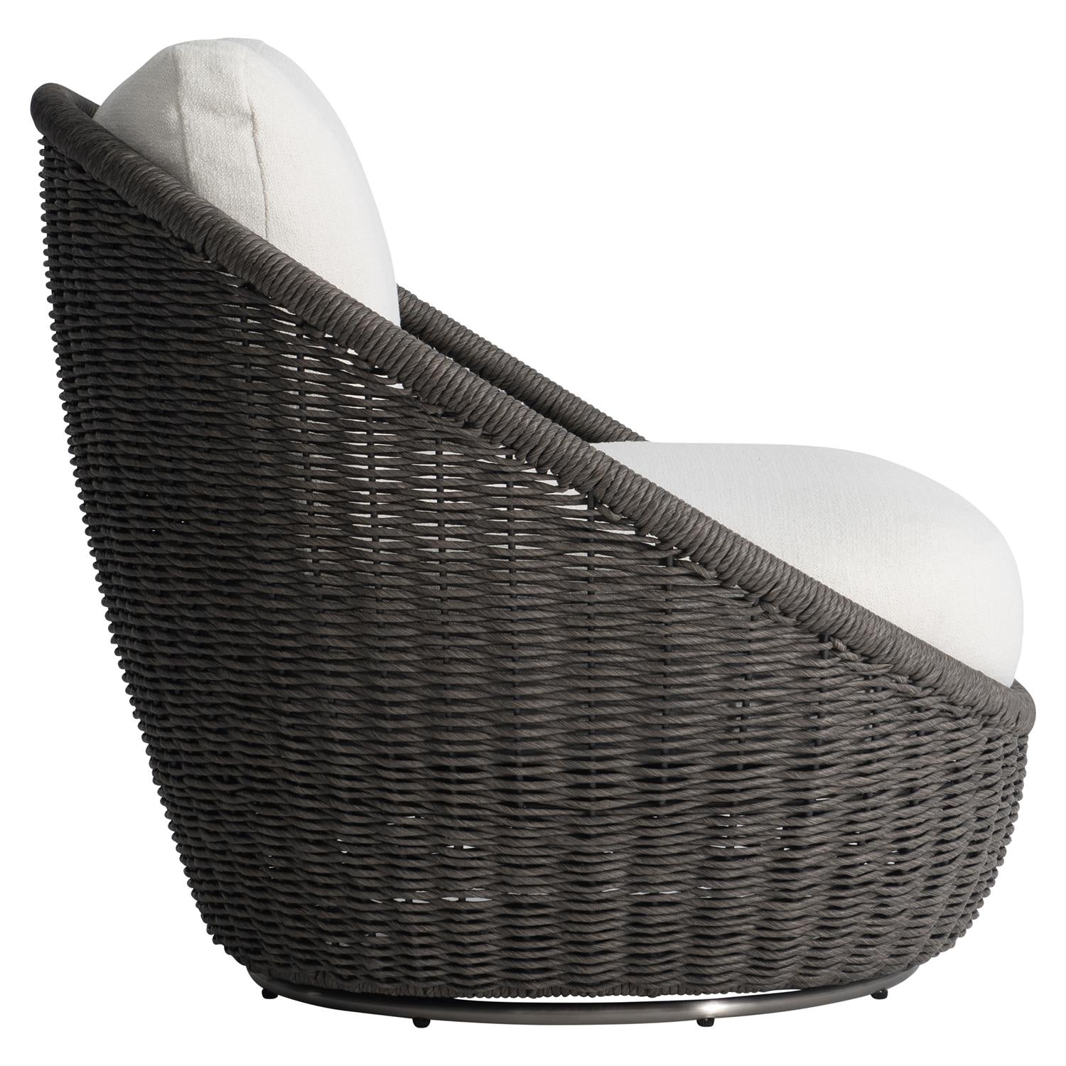 Santa Monica Outdoor Swivel Chair-Bernhardt-BHDT-O8223S-Outdoor Lounge Chairs-2-France and Son