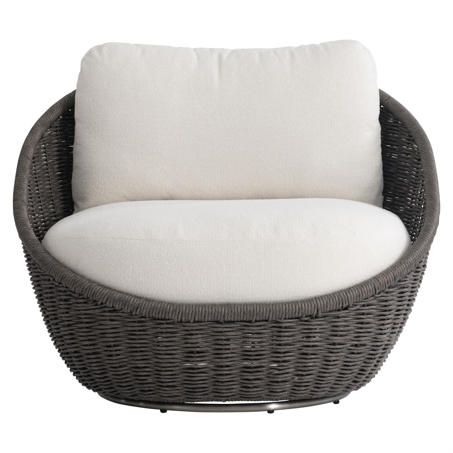 Santa Monica Outdoor Swivel Chair-Bernhardt-BHDT-O8223S-Outdoor Lounge Chairs-1-France and Son