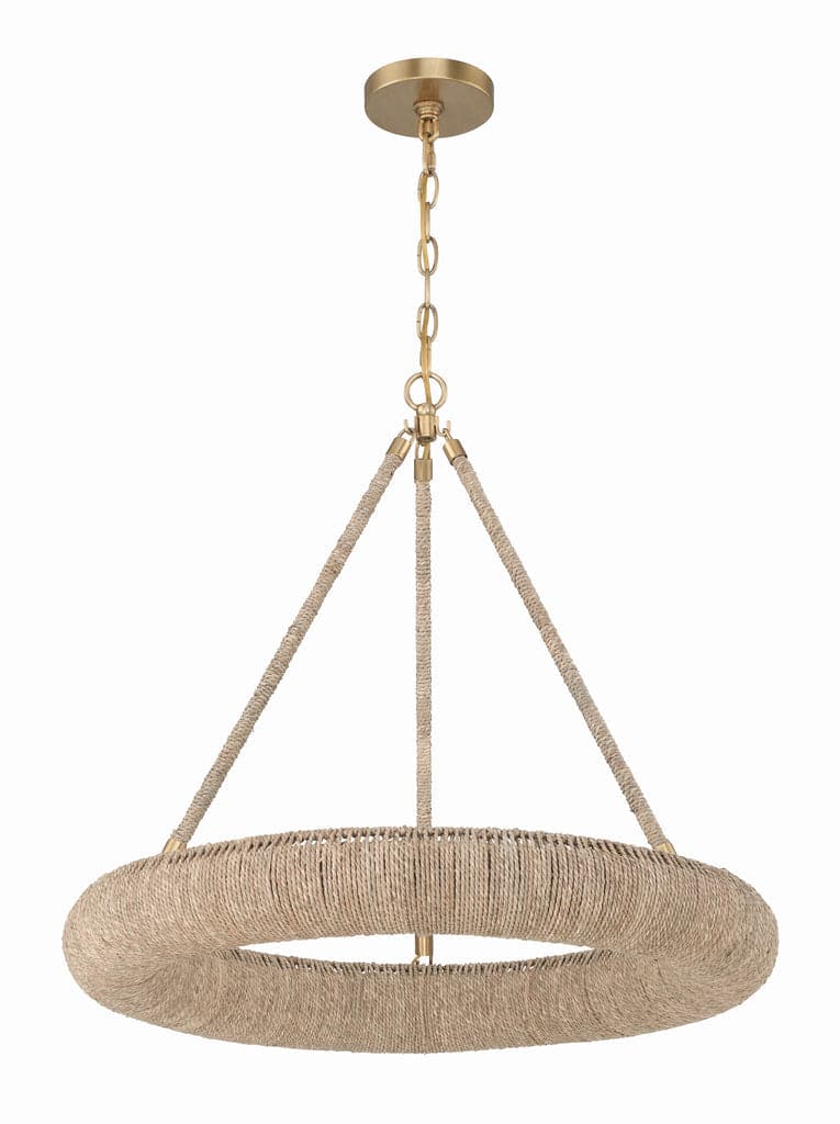 Oakley 6 Light Soft Gold Chandelier-Crystorama Lighting Company-CRYSTO-OAK-7536-SG-Chandeliers-2-France and Son