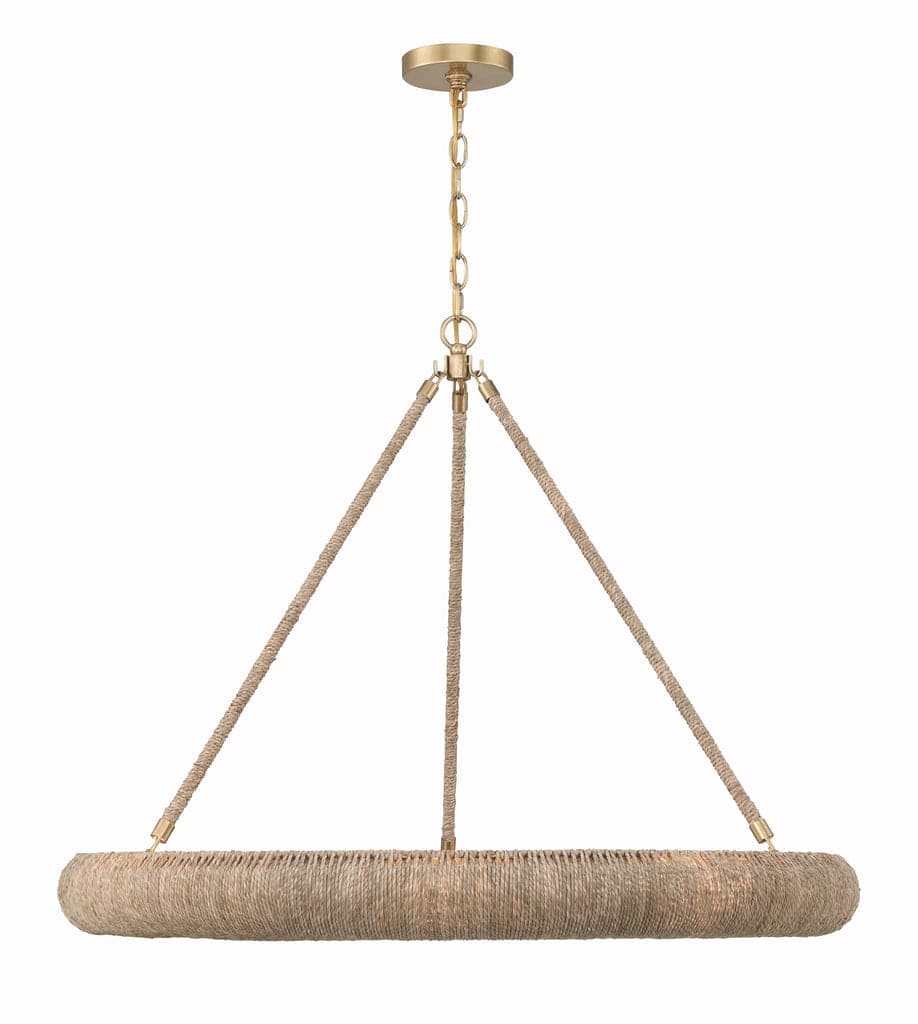 Oakley 8 Light Chandelier-Crystorama Lighting Company-CRYSTO-OAK-7538-SG-Chandeliers-5-France and Son