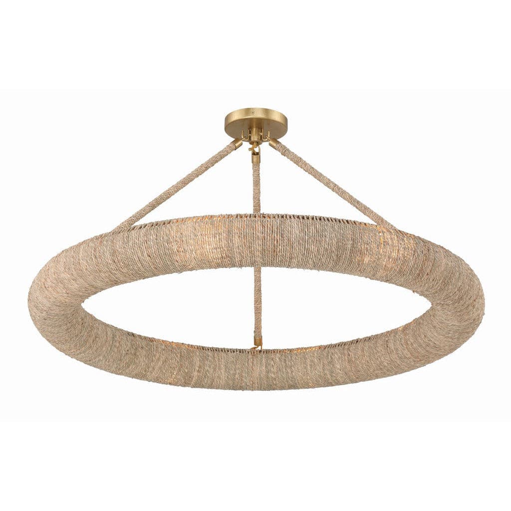 Oakley 8 Light Semi Flush-Crystorama Lighting Company-CRYSTO-OAK-7538-SG_CEILING-Flush Mounts-1-France and Son