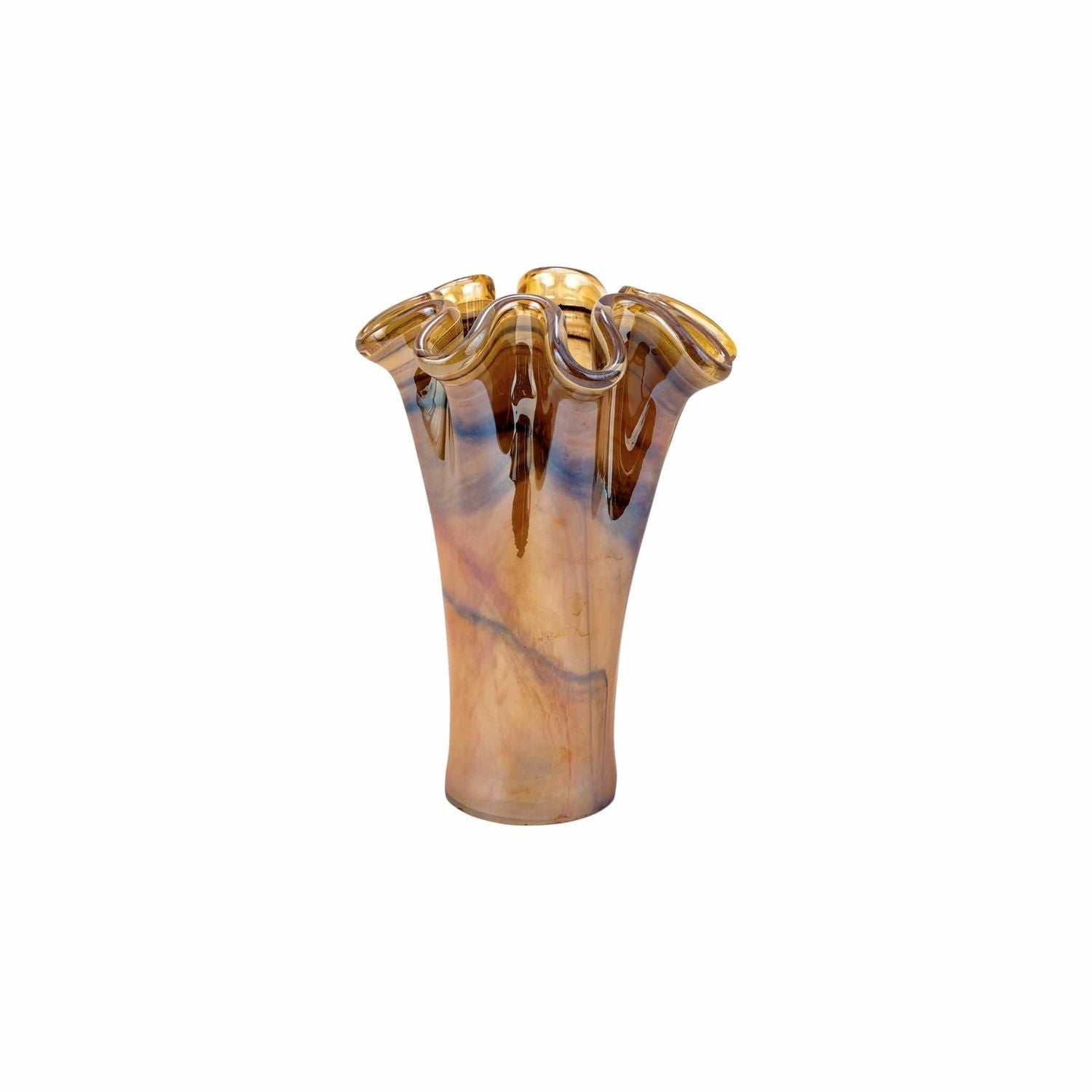 Onda Glass Vase - Tortoiseshell / Short