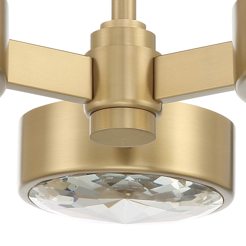 Orson 3 Light Modern Gold Ceiling Mount-Crystorama Lighting Company-CRYSTO-ORS-733-MG-Flush Mounts-3-France and Son