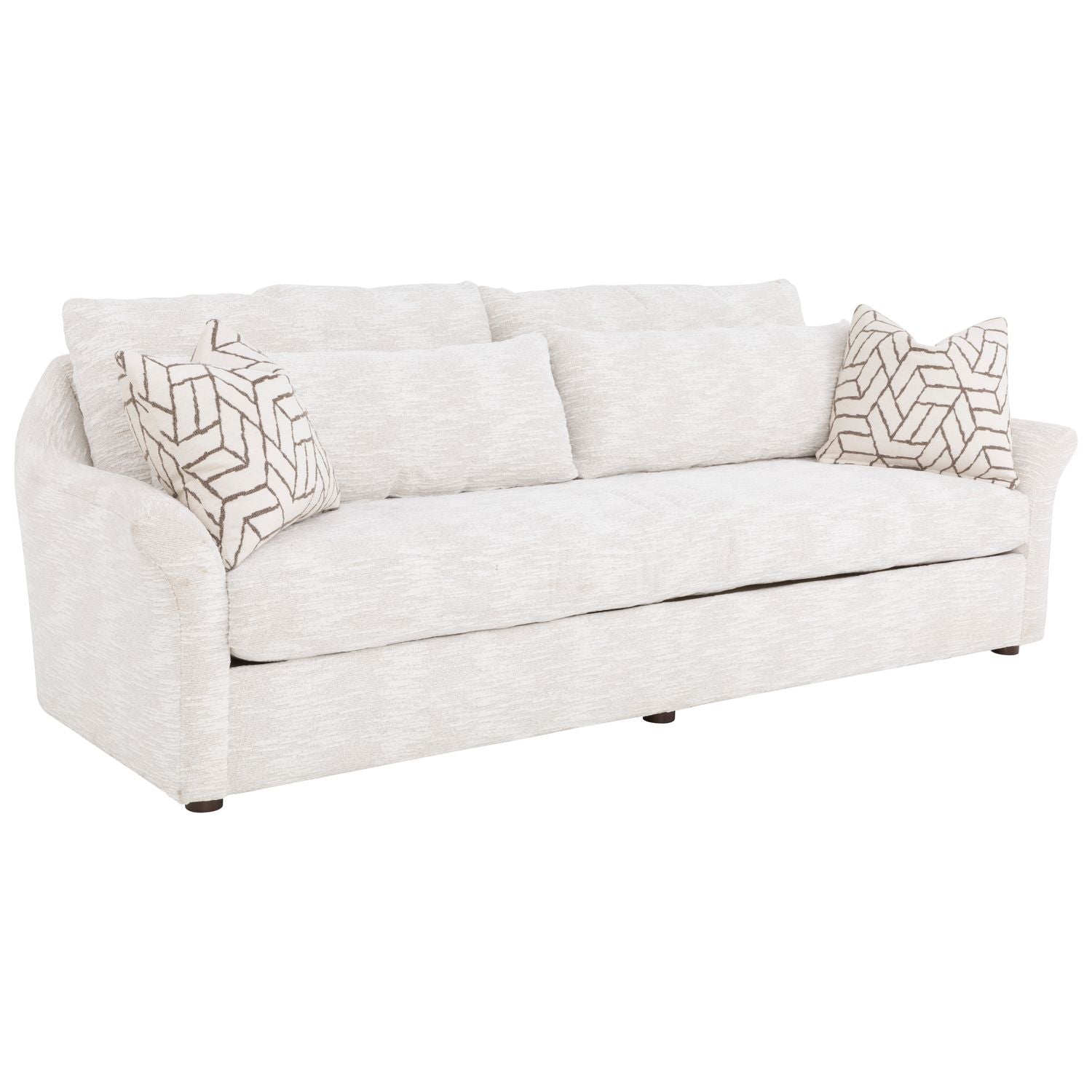 Alternate view of Stetson Grande Sofa in ivory and off-white.