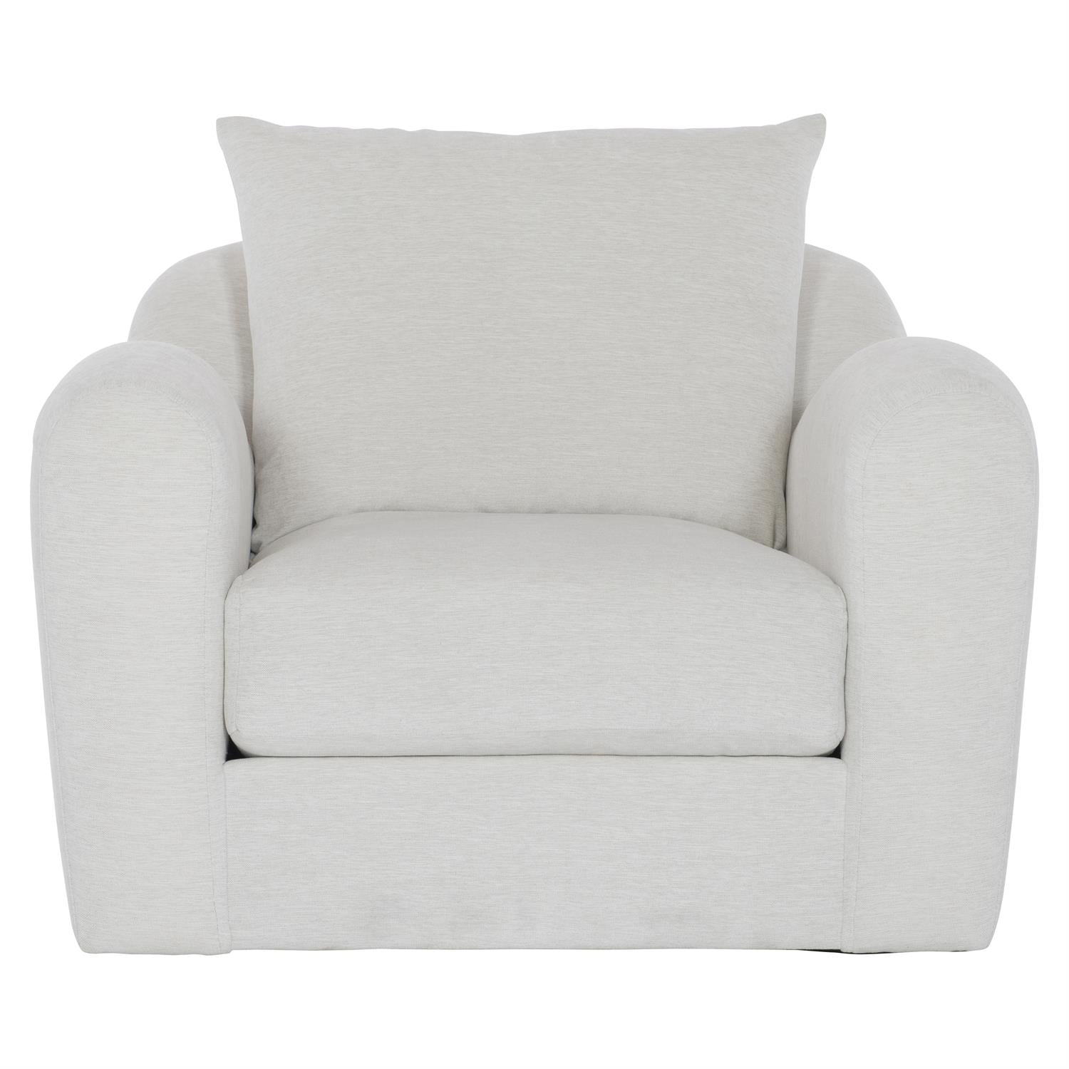 Asher Fabric Swivel Chair-Bernhardt-BHDT-P1052SY-Lounge ChairsWithout Pillows-6-France and Son