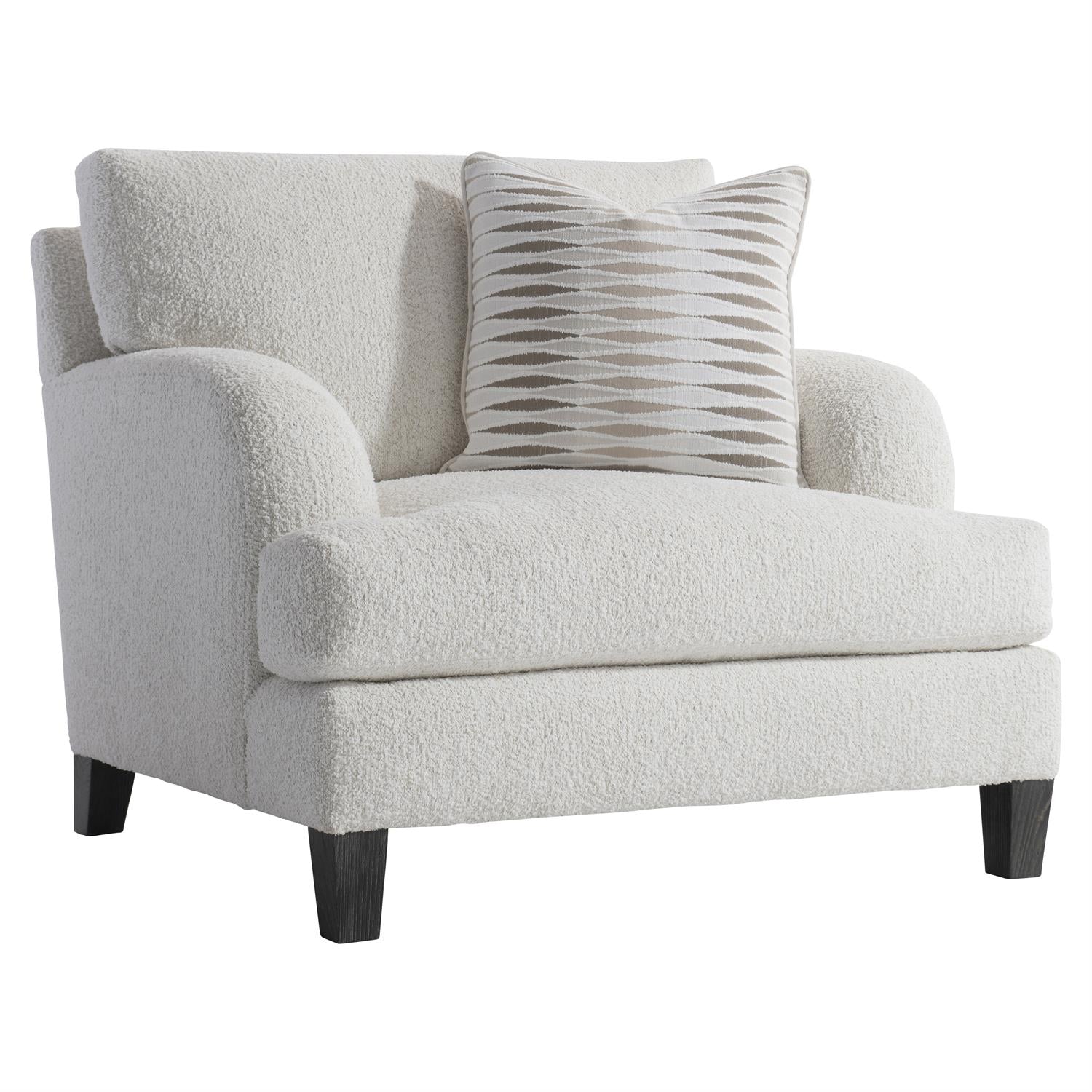 Ariel Fabric Chair Without Pillows-Bernhardt-BHDT-P6082A-Lounge Chairswith Pillow-2-France and Son