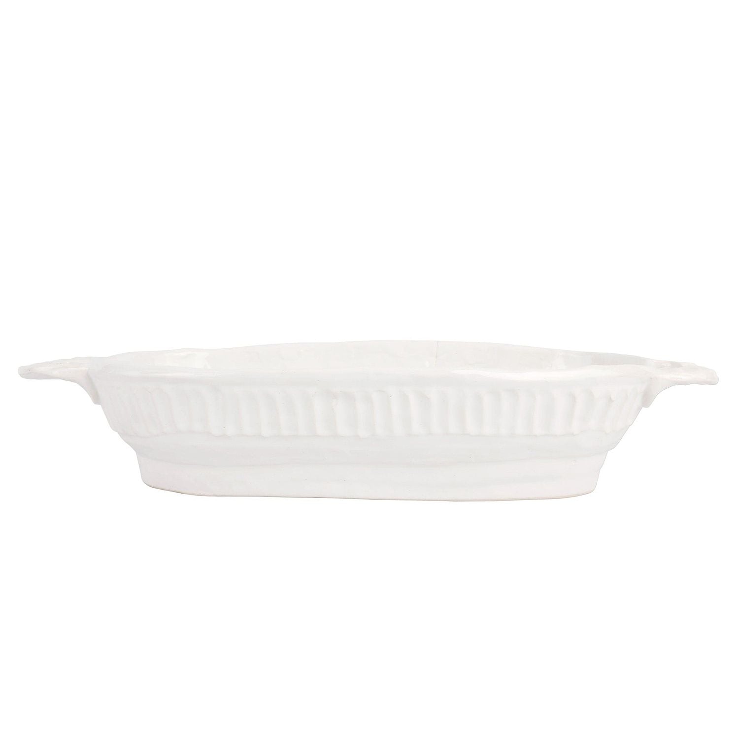 Pietra Serena Handled Oval Bowl