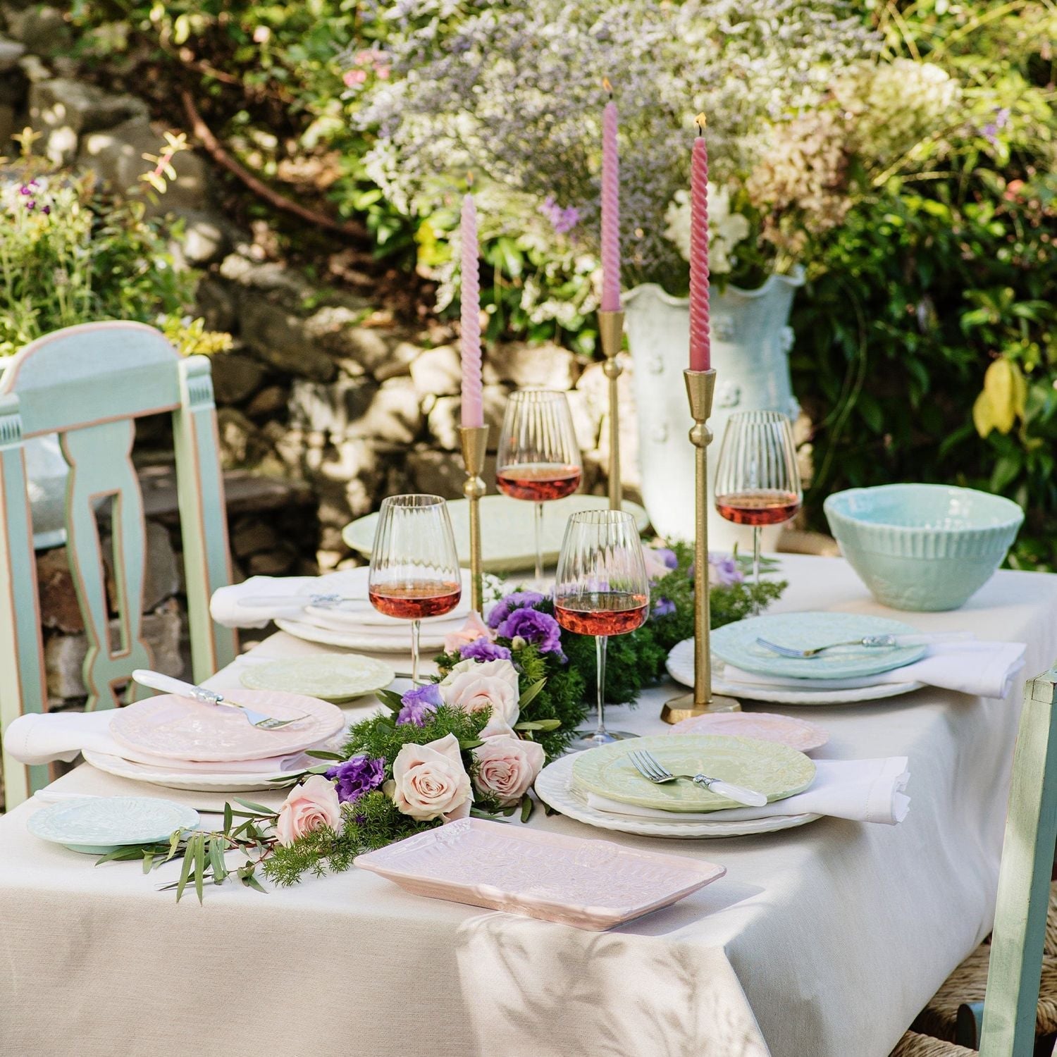Pietra Fiori Rectangular Platter