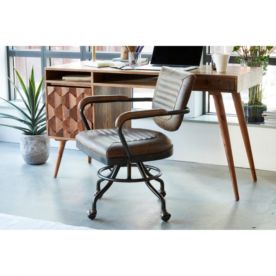Foster Swivel Desk Chair-Moes-MOE-PK-1049-21-Task Chairs-4-France and Son
