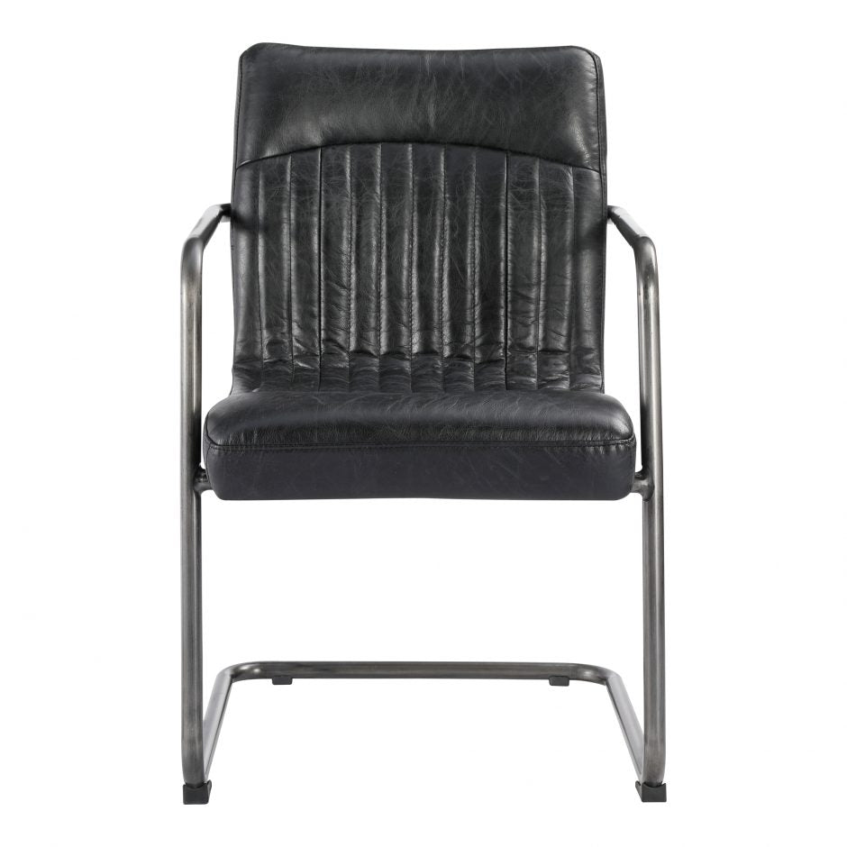 Ansel Arm Chair Black-Moes-MOE-PK-1052-02-Dining Chairs-2-France and Son