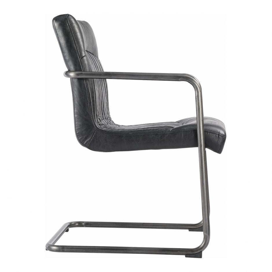 Ansel Arm Chair Black-Moes-MOE-PK-1052-02-Dining Chairs-3-France and Son