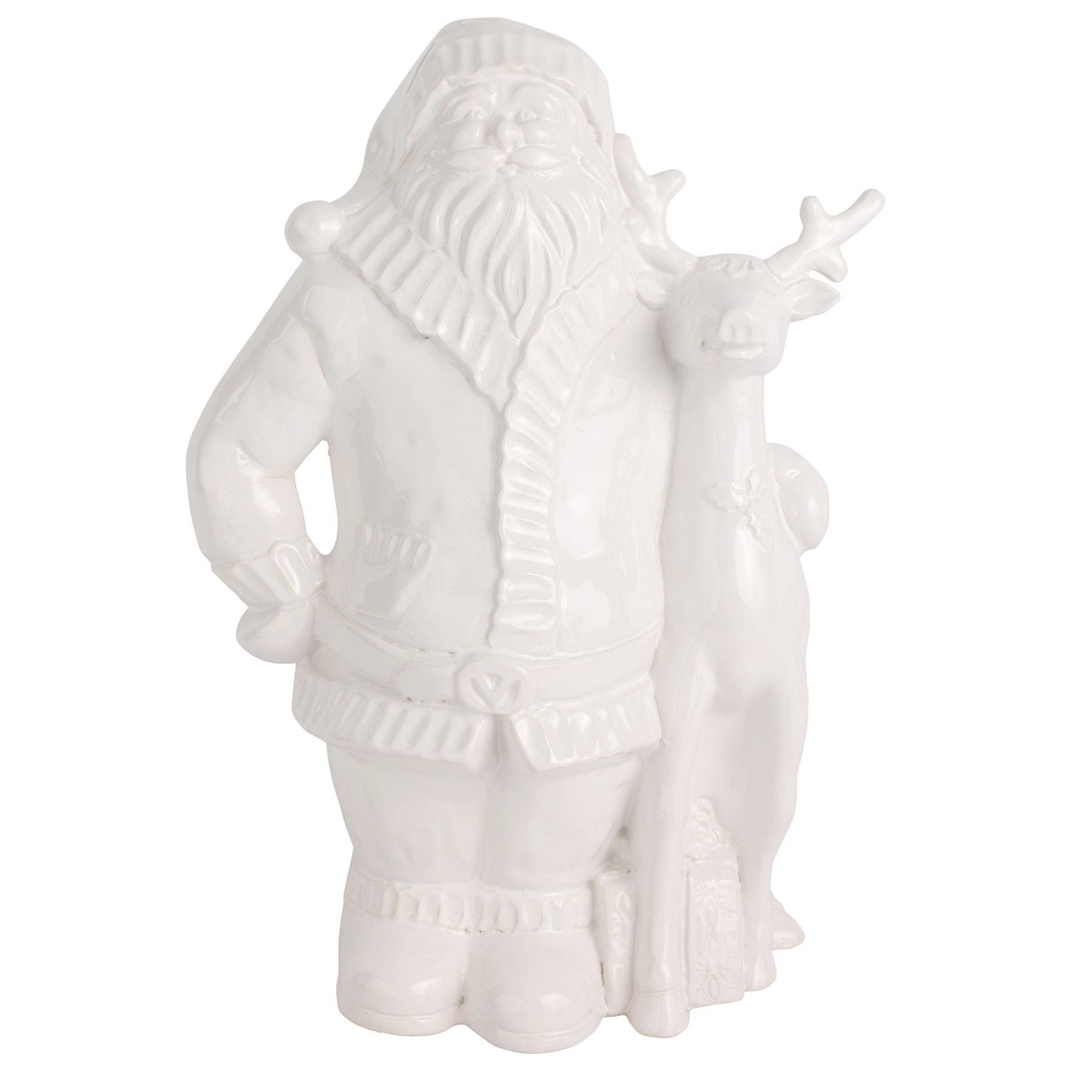 Pietra Natale Figural Santa with Deer - Default Title