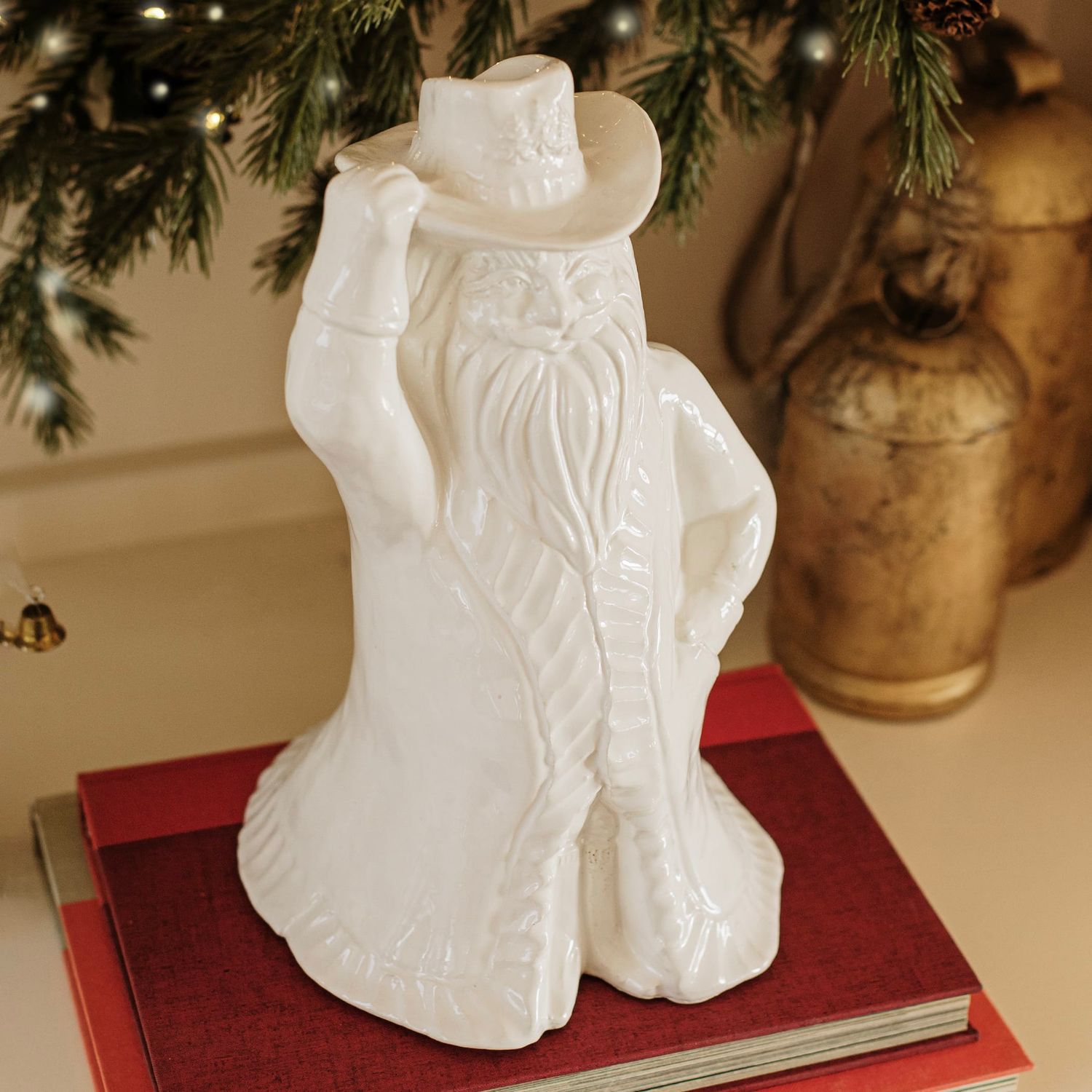 Pietra Natale Figural Cowboy Santa