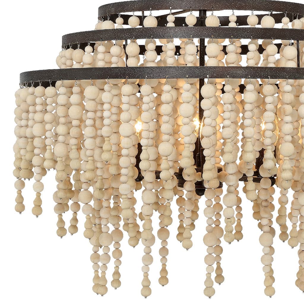 Poppy 6 Light Chandelier-Crystorama Lighting Company-CRYSTO-POP-A5076-FB-Chandeliers-8-France and Son