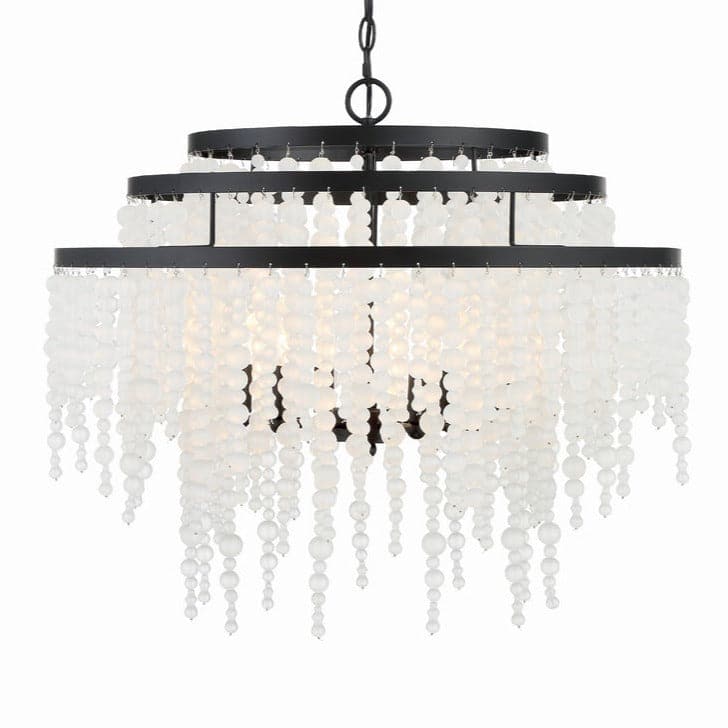 Poppy 6 Light Chandelier-Crystorama Lighting Company-CRYSTO-POP-A5076-FB-ChandeliersForged Bronze-12-France and Son