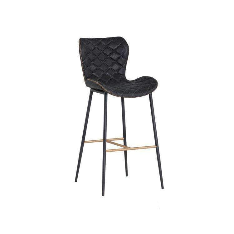 Lyla Counter Stool-Sunpan-SUNPAN-104032-Bar StoolsAntique Black-1-France and Son