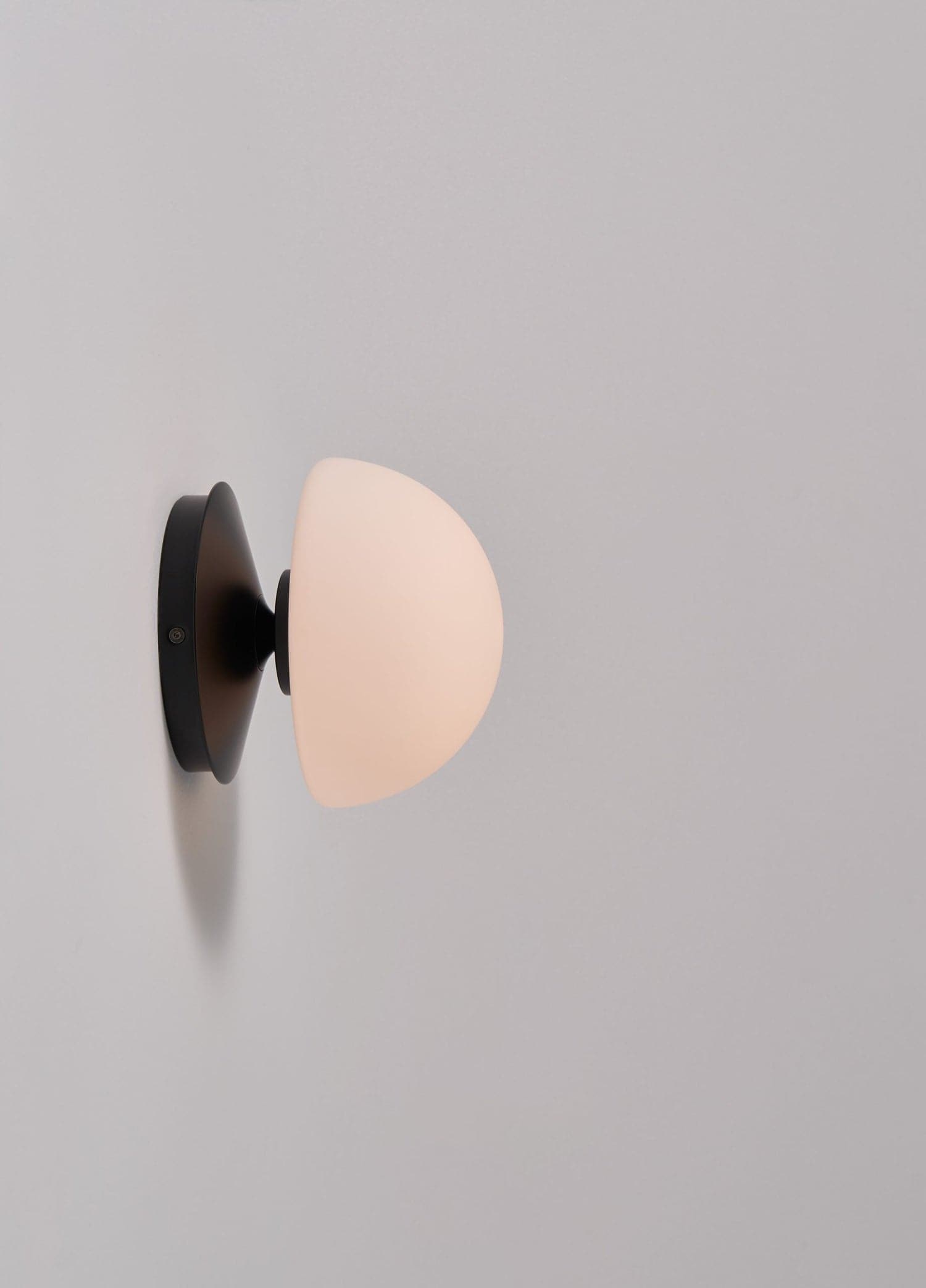 Pensee LED Wall Lamp-Seed Design-SEED-SG-7992WJ-BK-Wall LightingMatt Opal glass/ Matt Black-4-France and Son