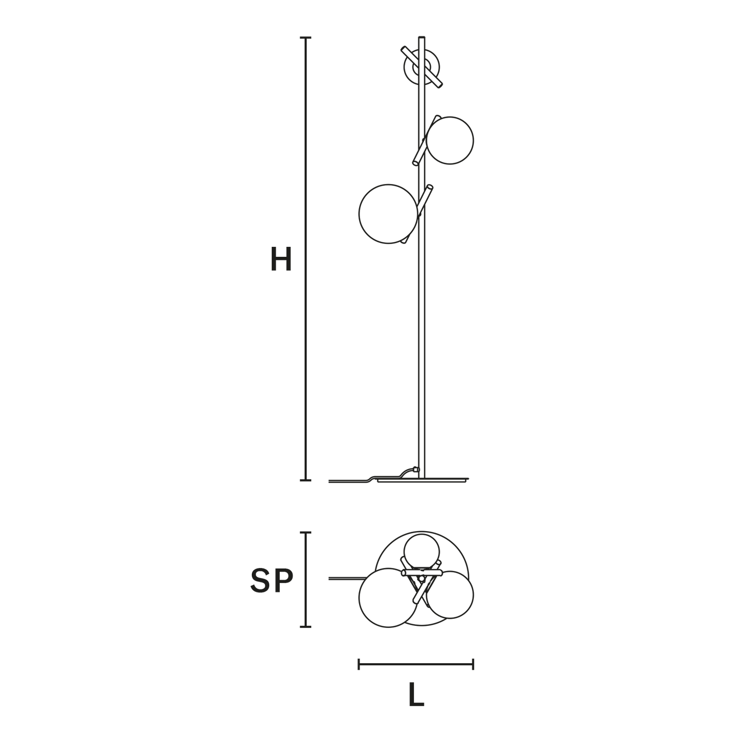 POSY STL-Masiero-Masiero-POSY STL-G18-Floor Lamps-2-France and Son