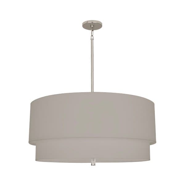 Decker Pendant-Robert Abbey Fine Lighting-ABBEY-SG142-PendantsPolished Nickel Finish / Smoke Gray-6-France and Son